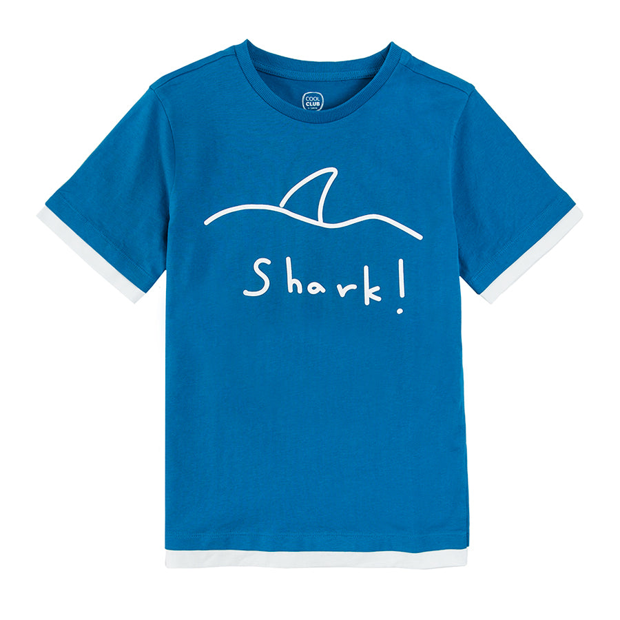 Boys 2 Pcs Suit sea Blue Color