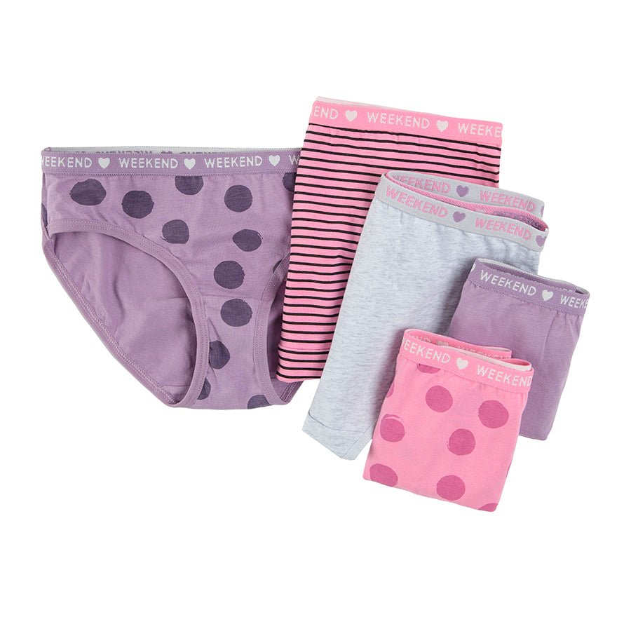 Briefs Girl's Panties Mix Set 5 Pcs CC CUG2420060
