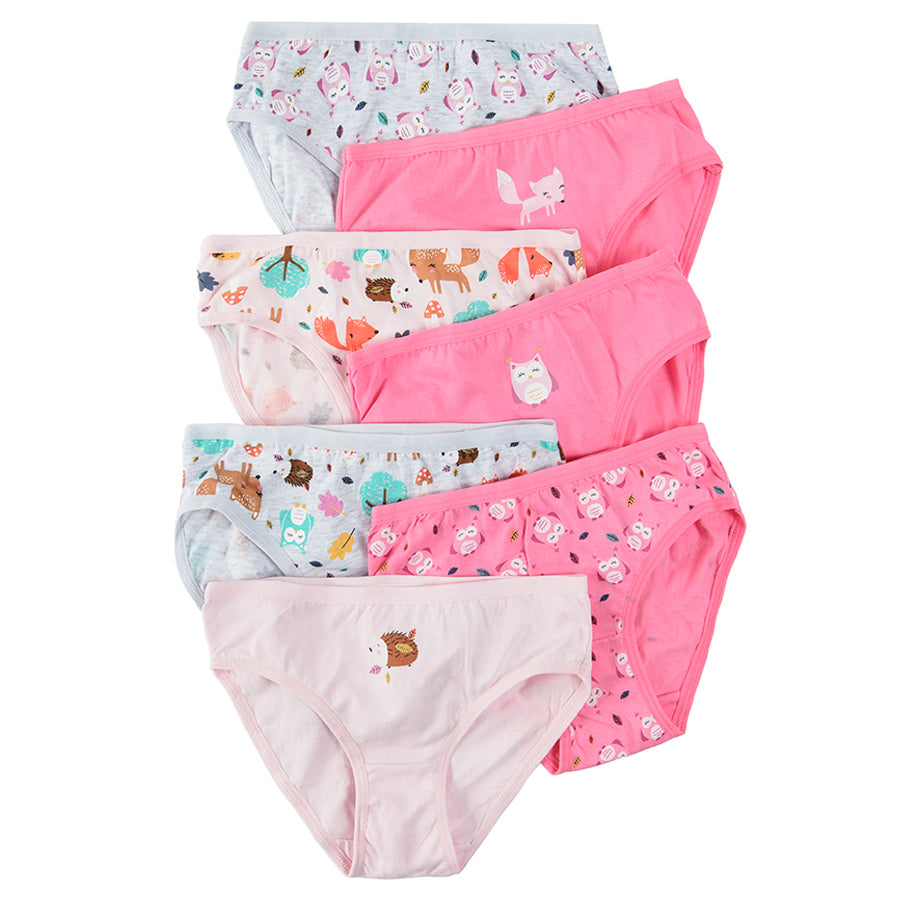 Girls' Panties Gray Pink, Set 7 Pcs CC CUG2511250 00