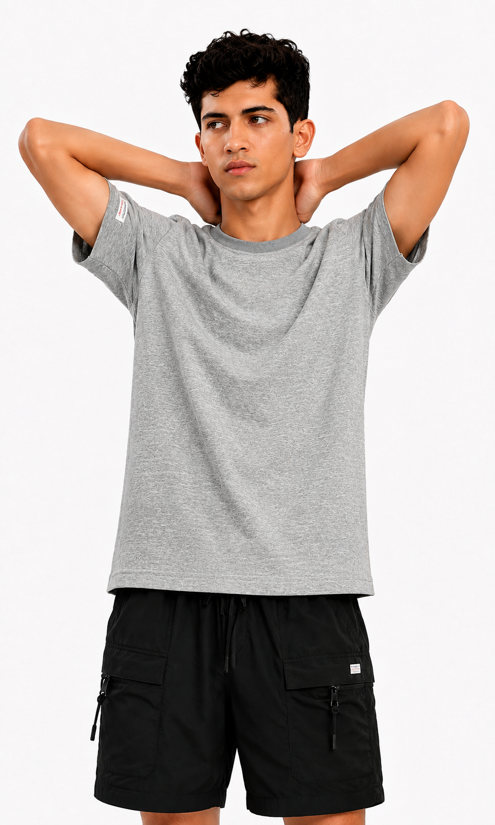 Boys Casual Short Sleeve T-Shirt - Grey