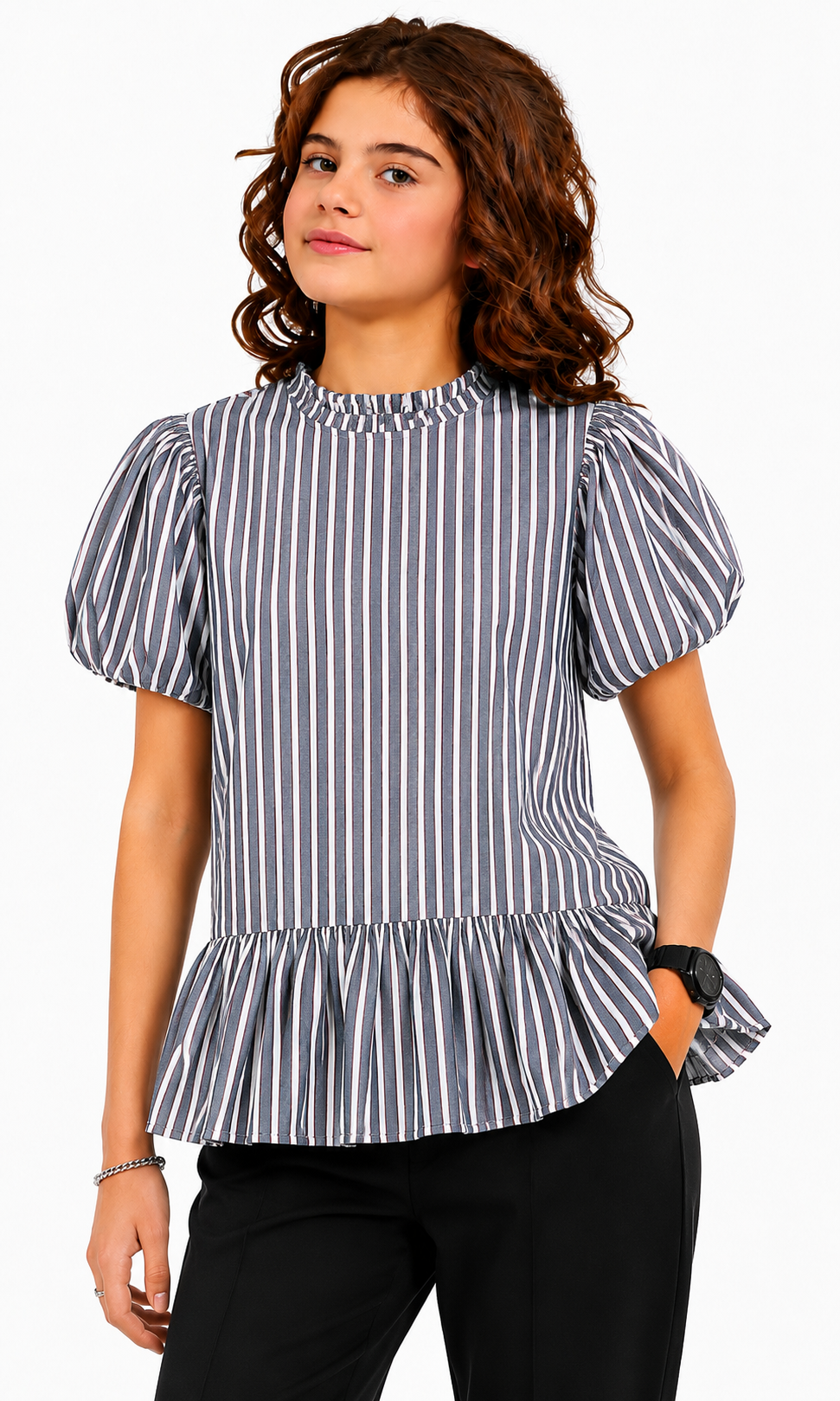 Girls Top - Grey