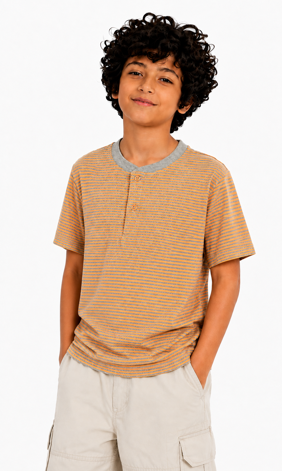Boys Casual Short Sleeves T-Shirt - Multicolour
