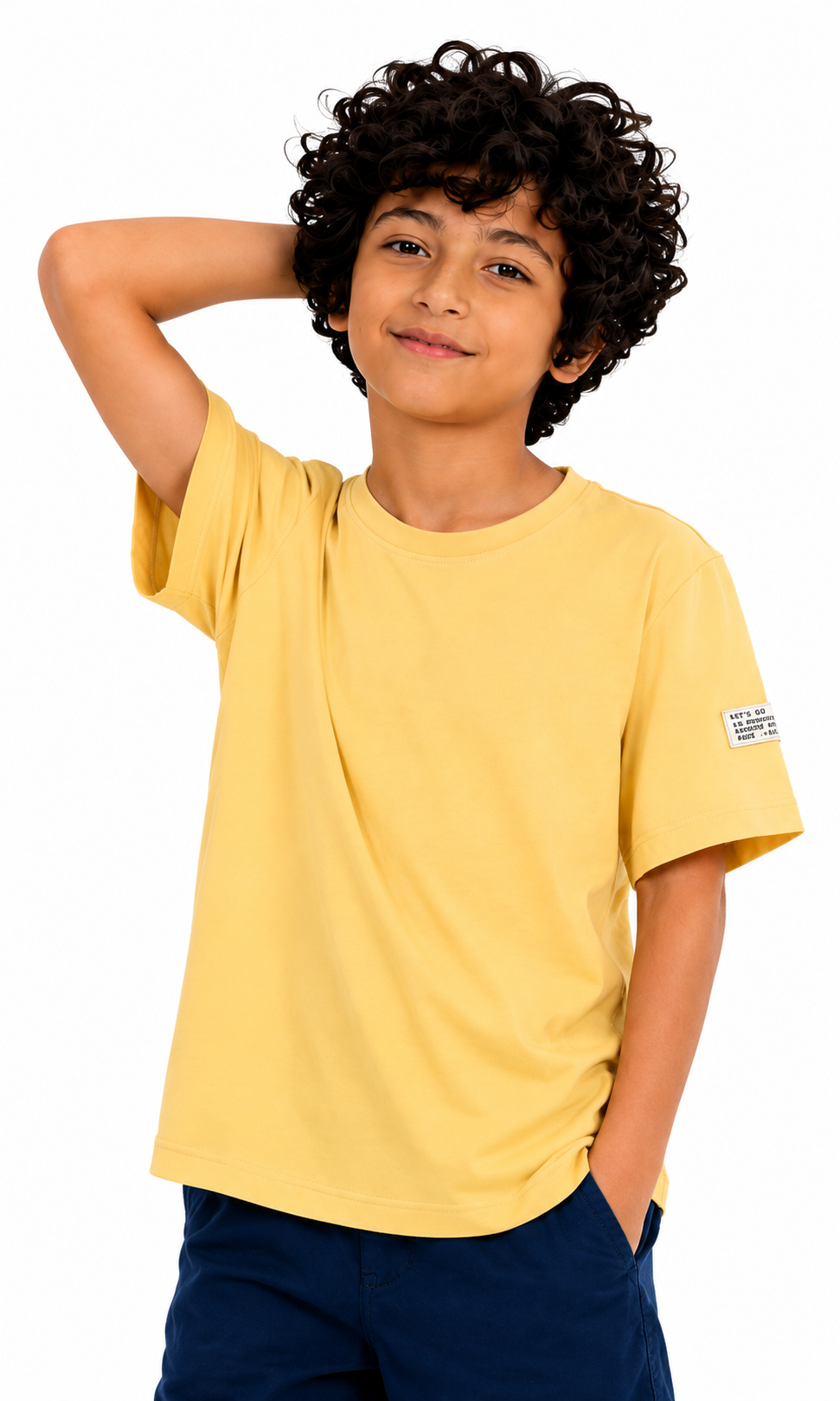 Boys Casual Short Sleeve T-Shirt - Peach