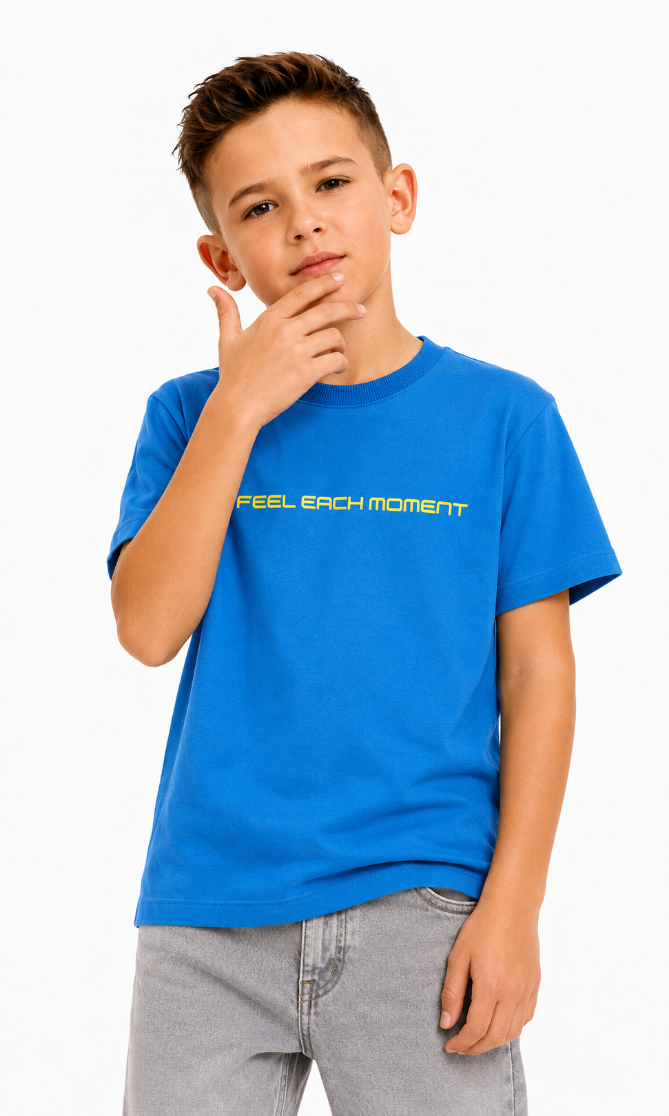 Boys Printed T-Shirt - Royal Blue