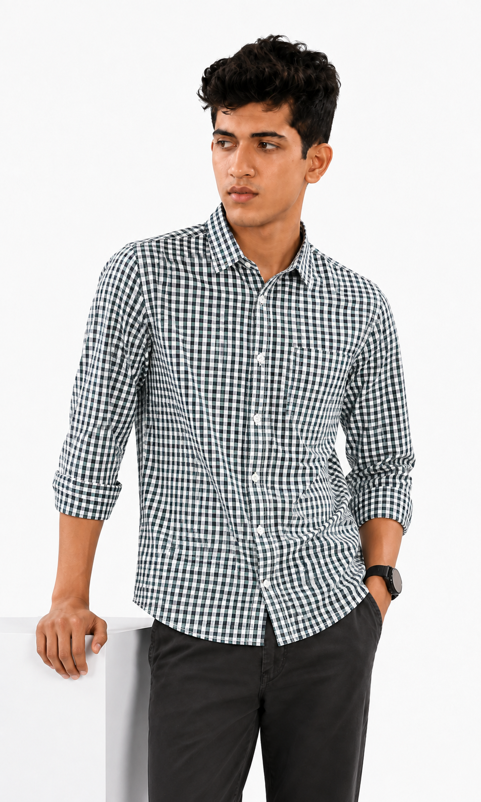 Boys Casual Check Shirt - Multicolour