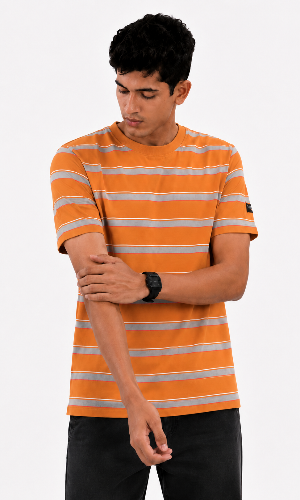 Boys Casual Short Sleeve T-Shirt - Orange