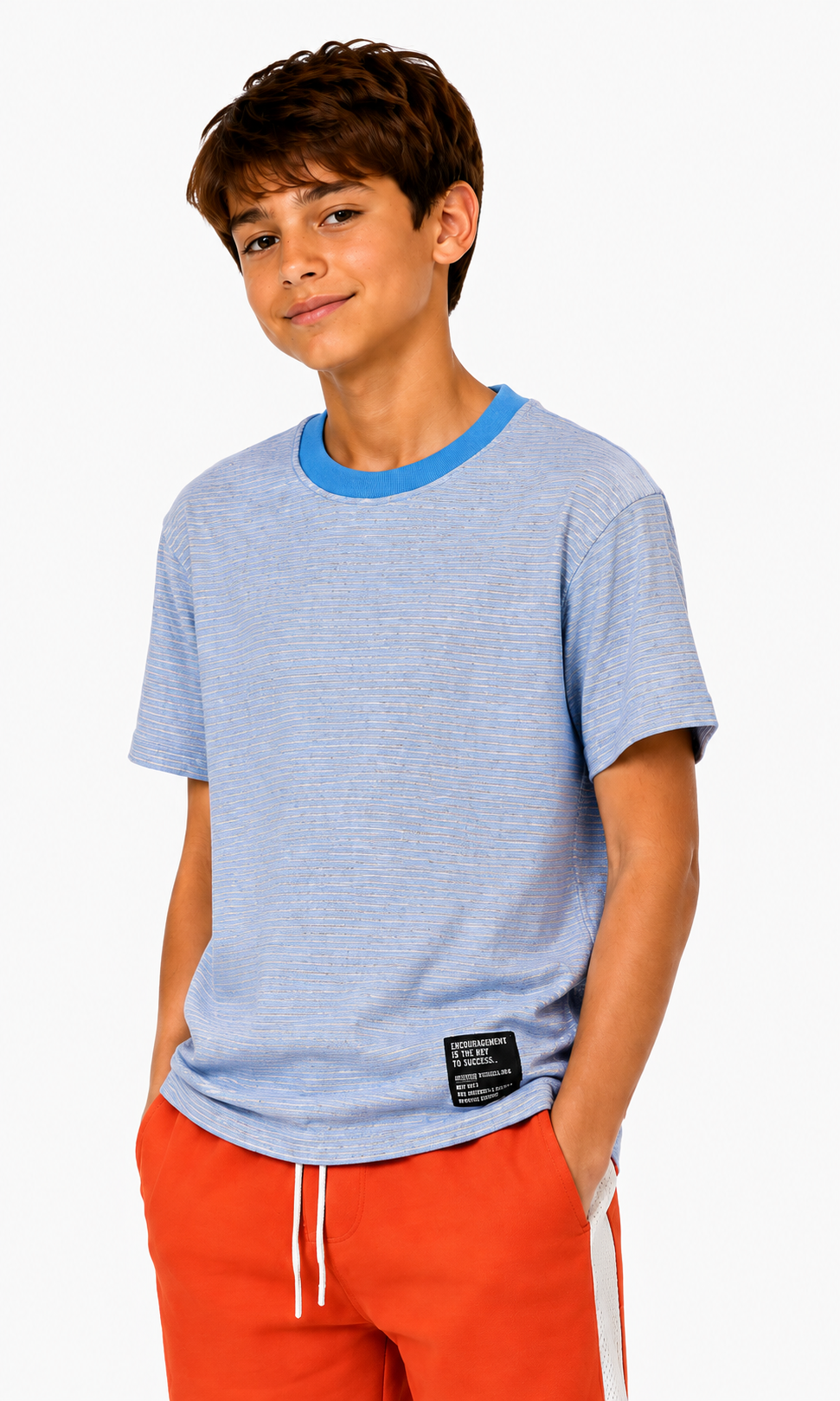 Boys Casual Short Sleeve T-Shirt - Blue