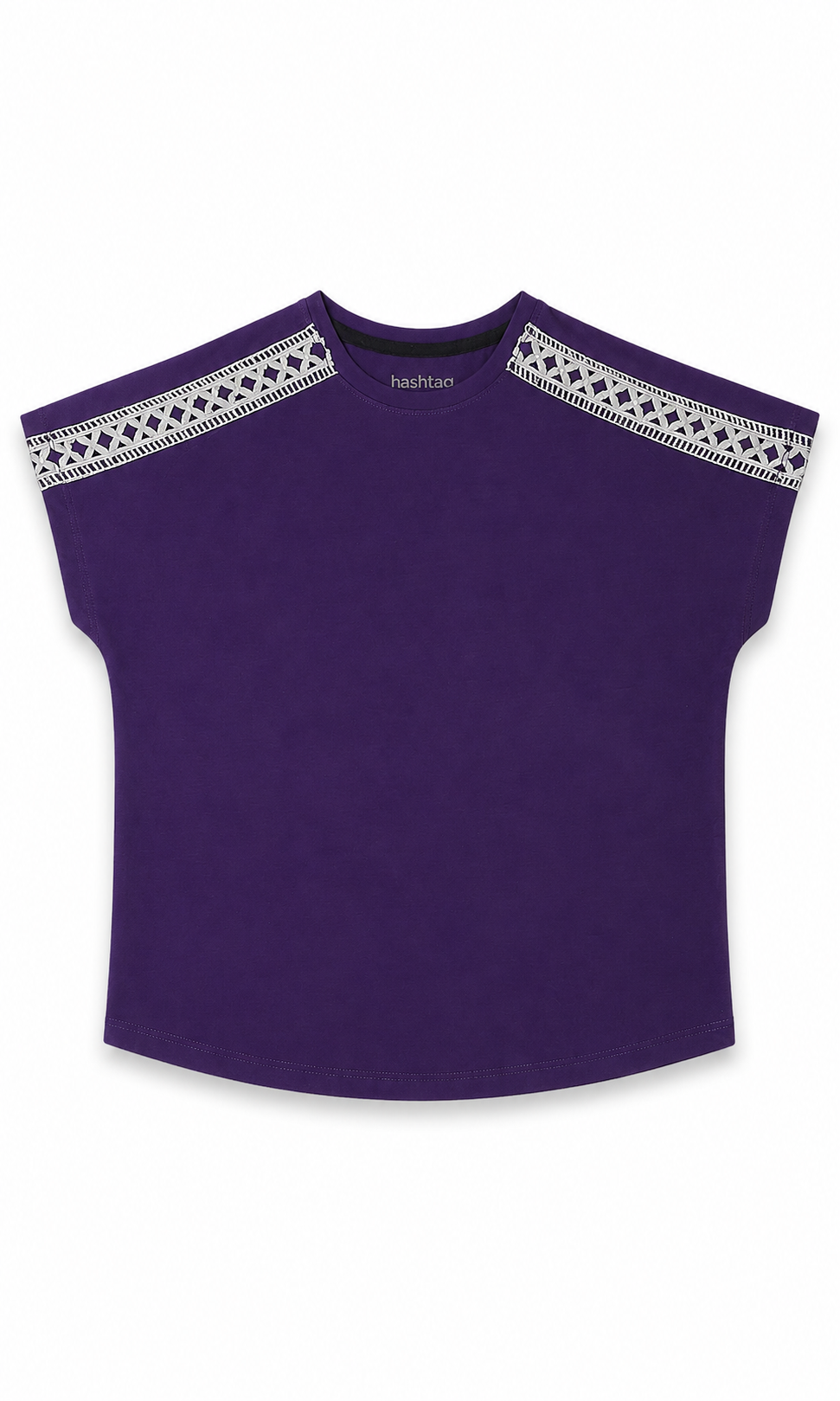 Girls Plain Tee - Purple