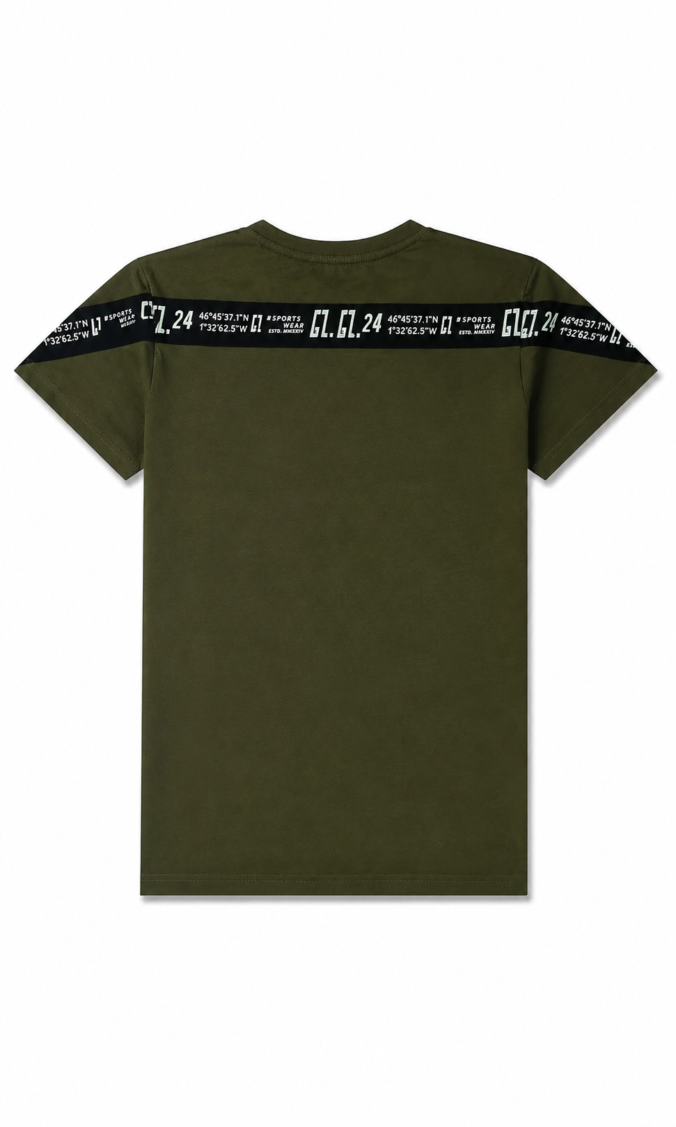 Boys Printed T-Shirt - Olive Green