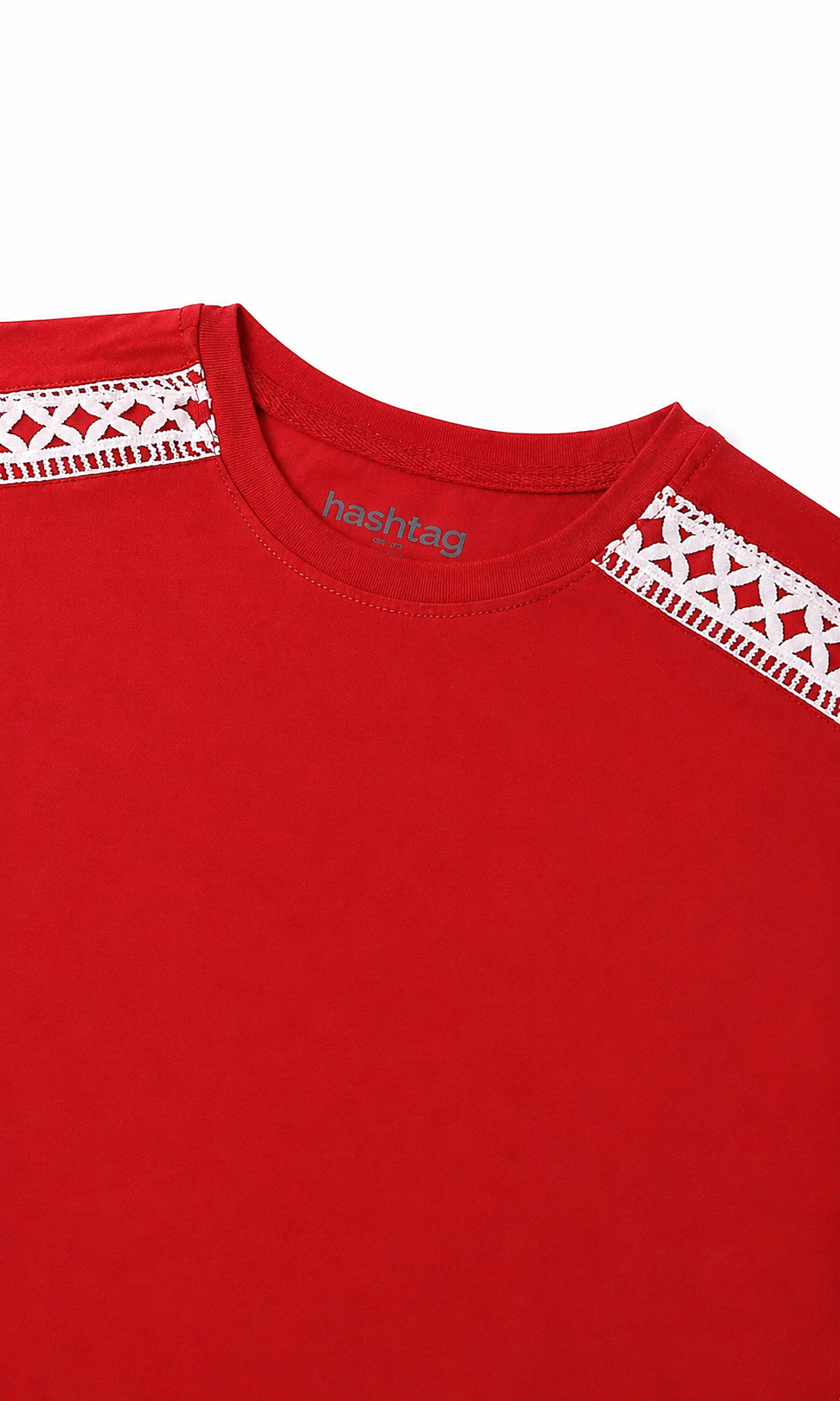 Girls Plain Tee - Red