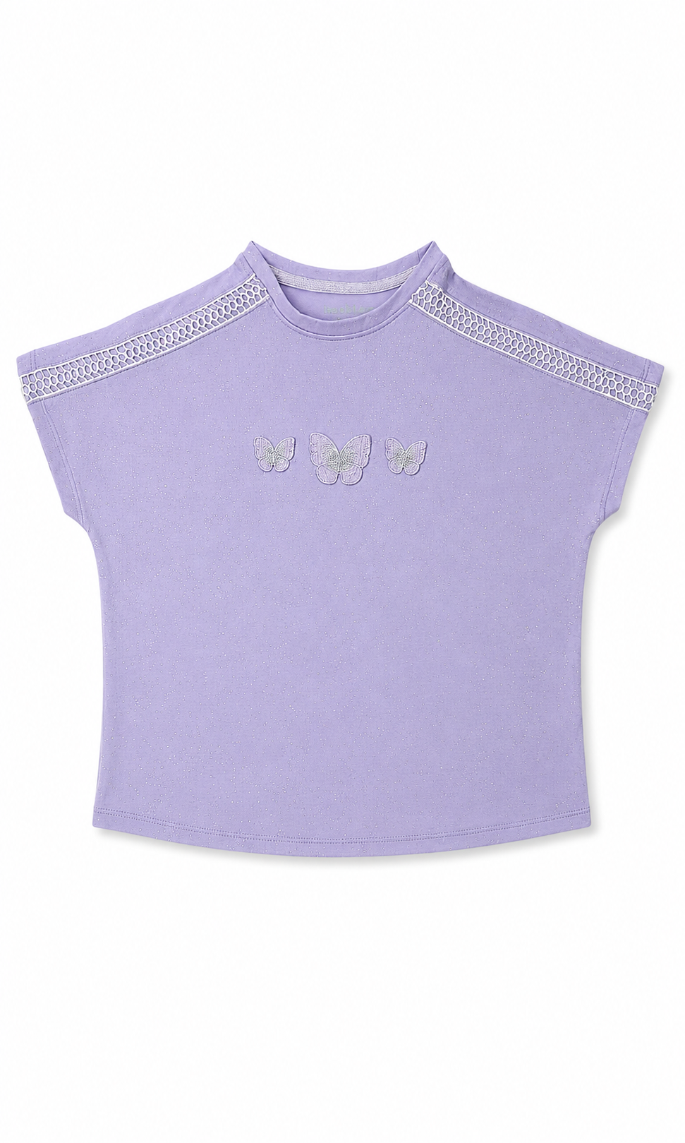 Girls Butterfly Tee - Lilac