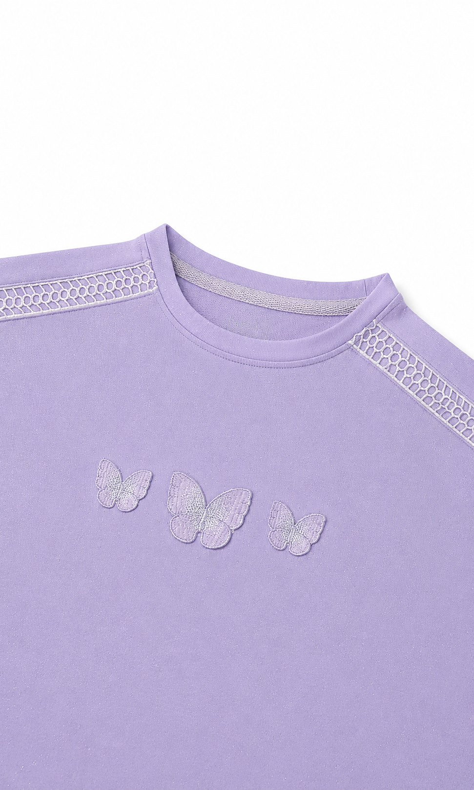 Girls Butterfly Tee - Lilac