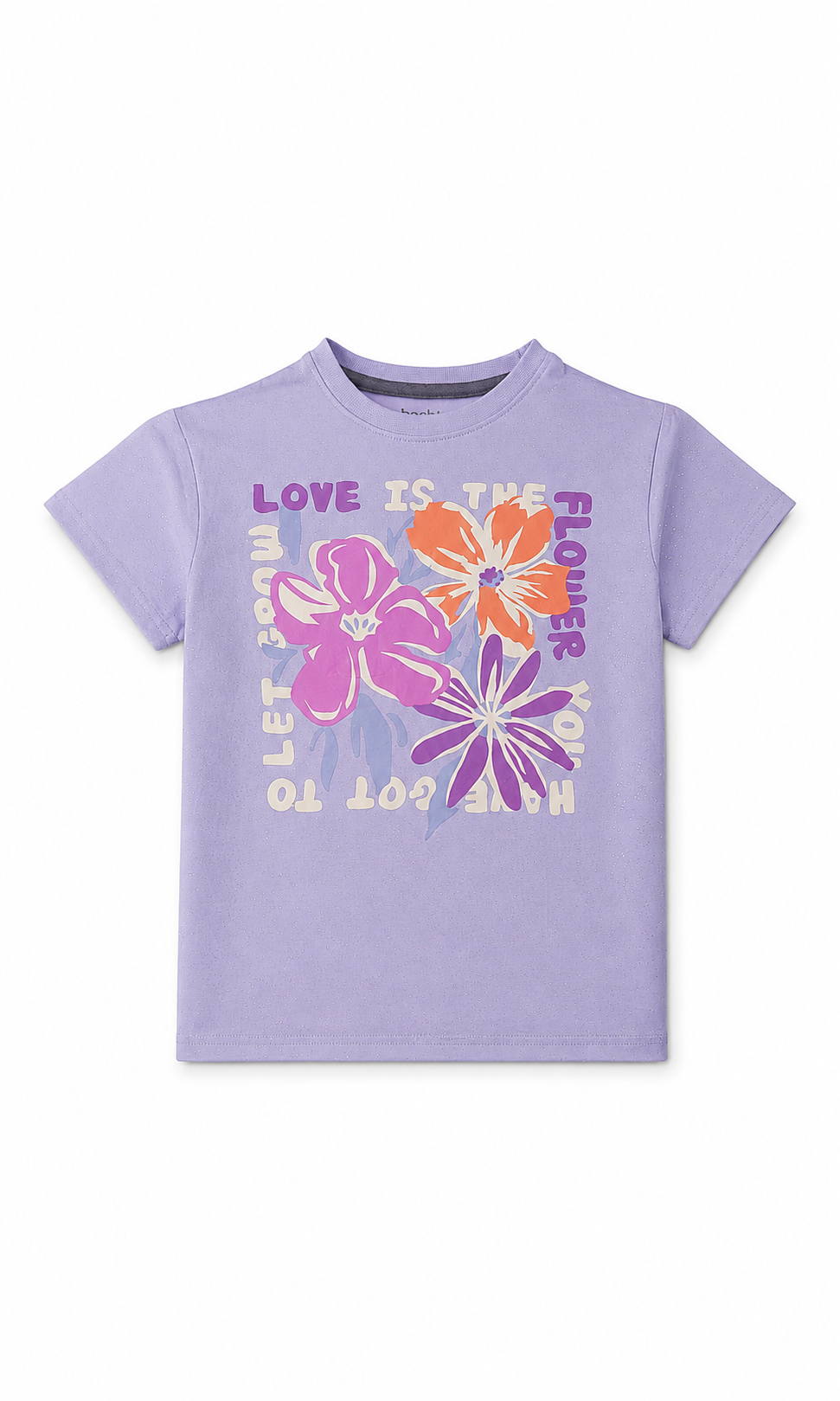 Girls Printed T-Shirt - Lilac