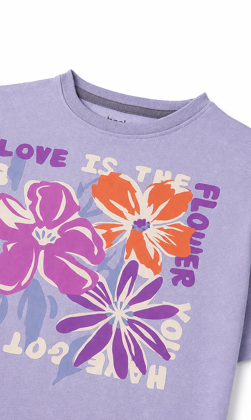 Girls Printed T-Shirt - Lilac