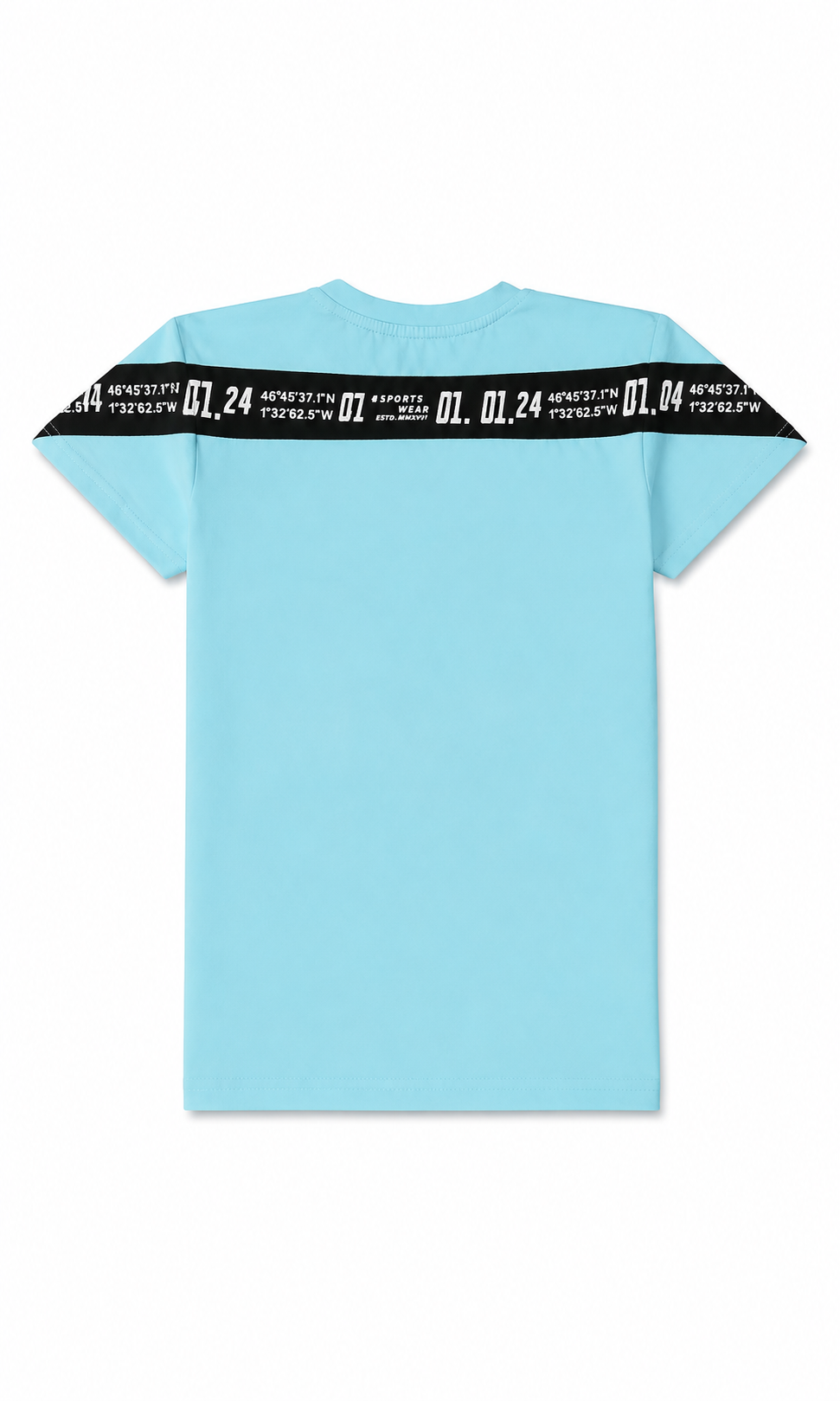 Boys Printed T-Shirt - Sky Blue
