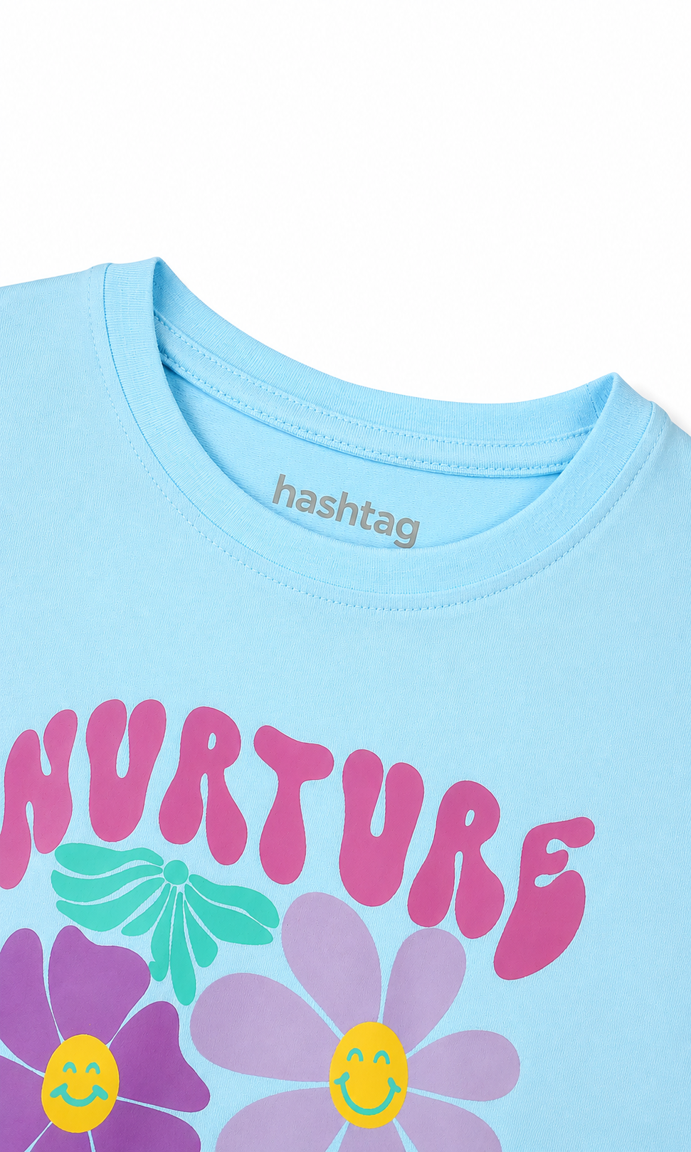 Girls Printed T-Shirt - Blue