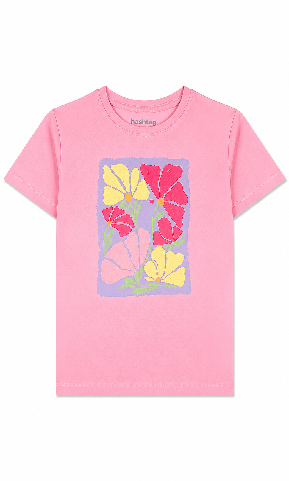 Girls Printed T-Shirt - Pink