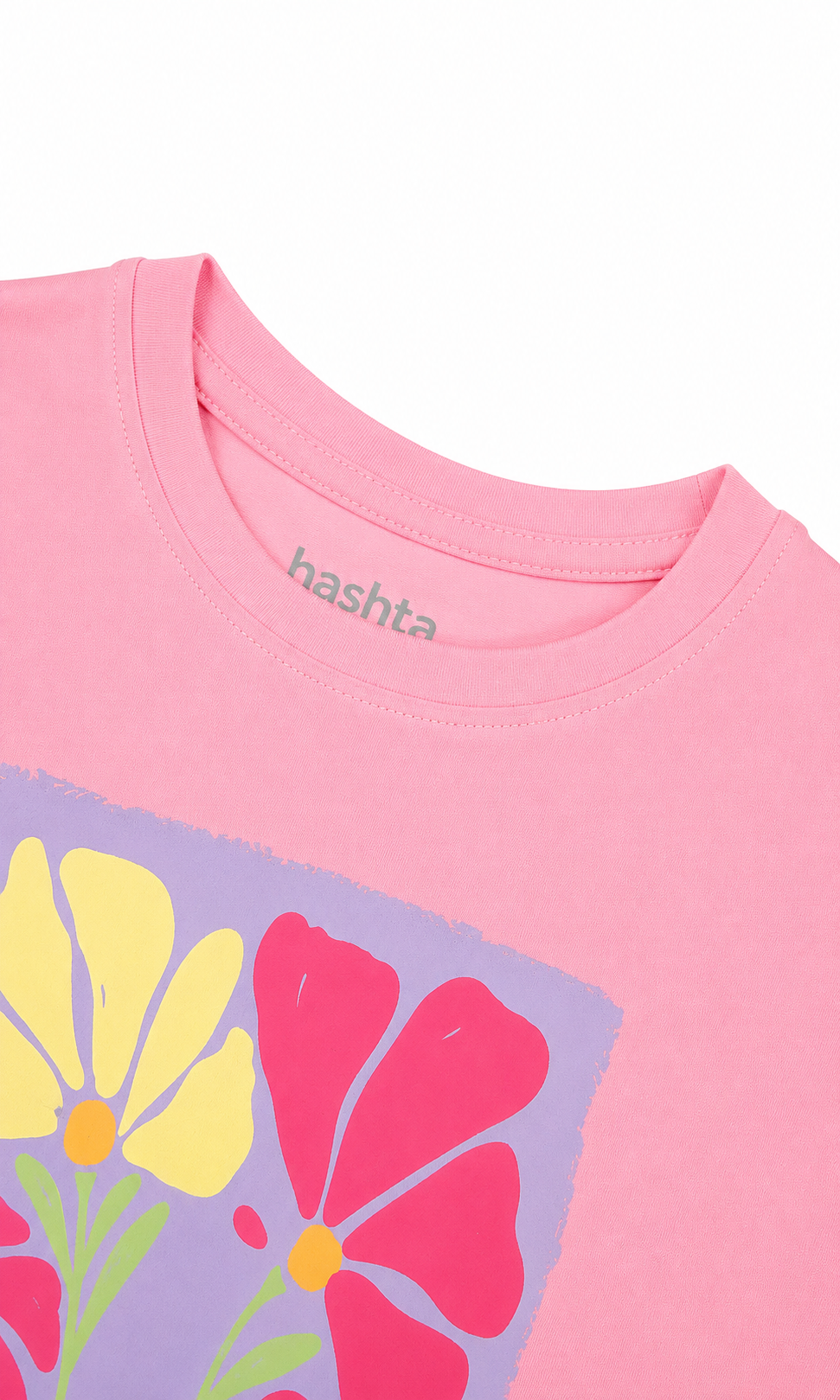 Girls Printed T-Shirt - Pink