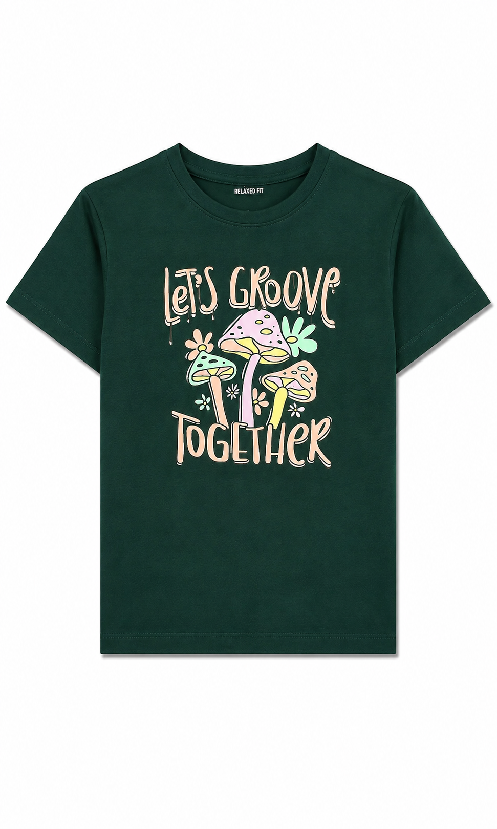 Girls Printed T-Shirt - Green