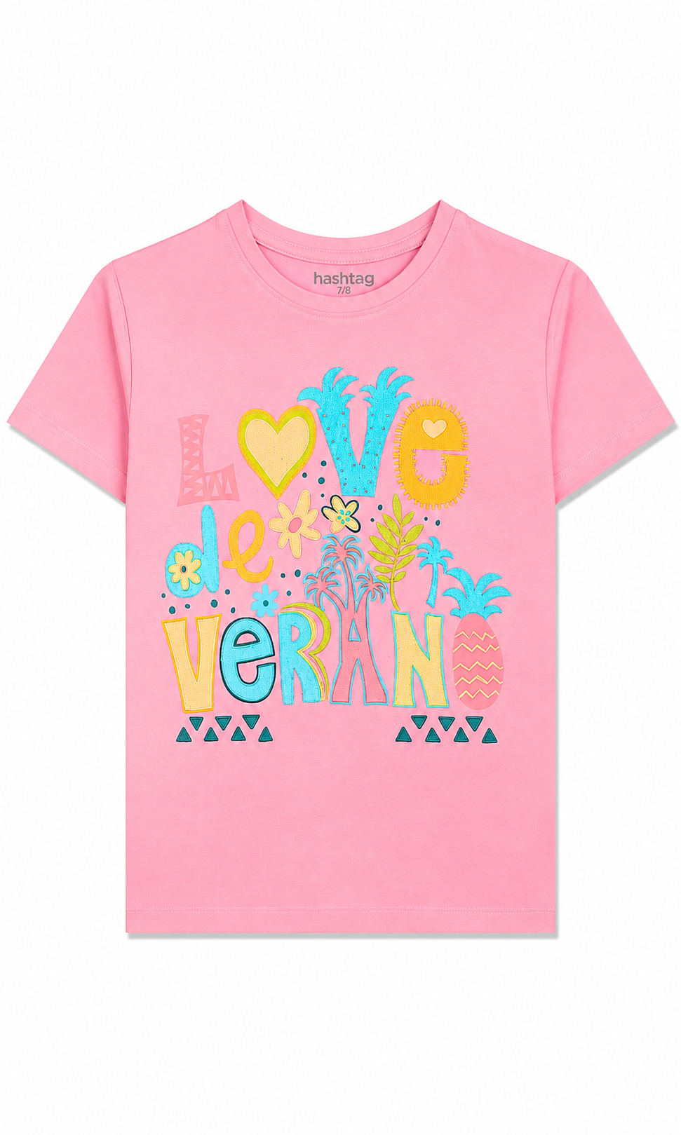 Girls Printed T-Shirt - Pink