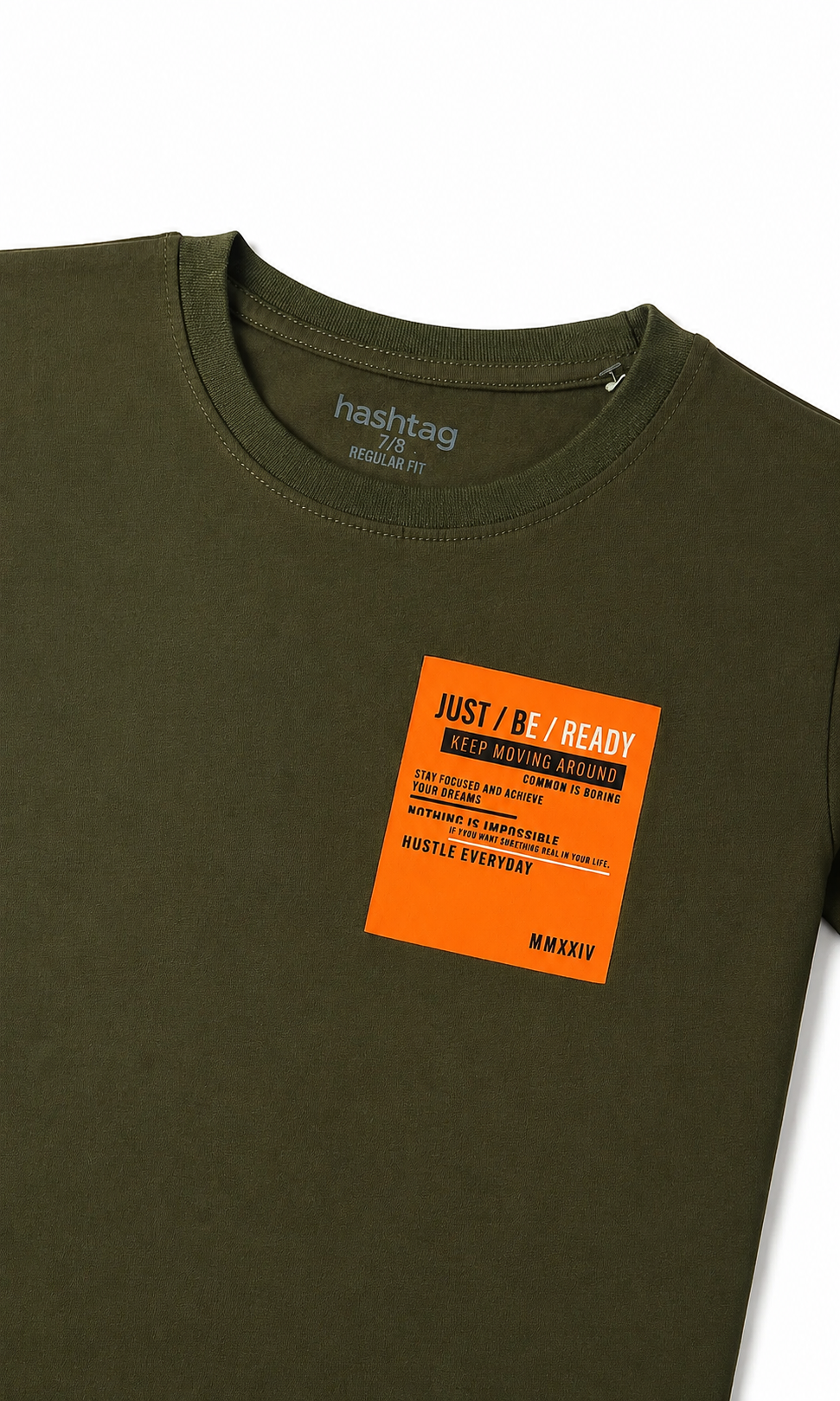 Boys Printed T-Shirt - Olive