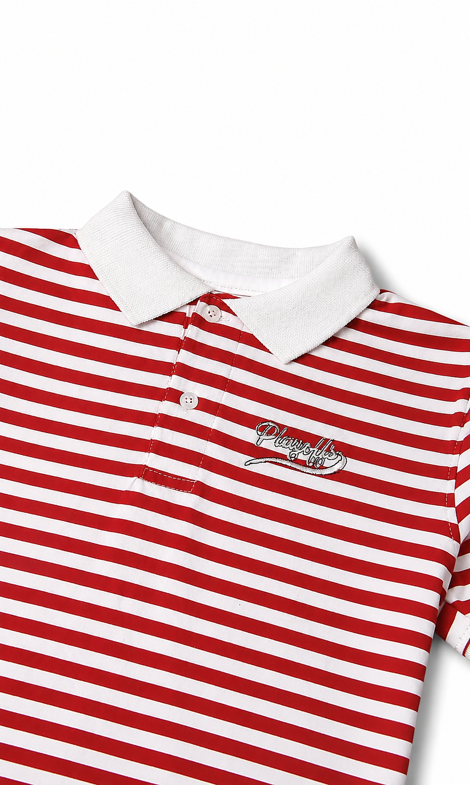 Boys Stripes Polo T-Shirt - Red