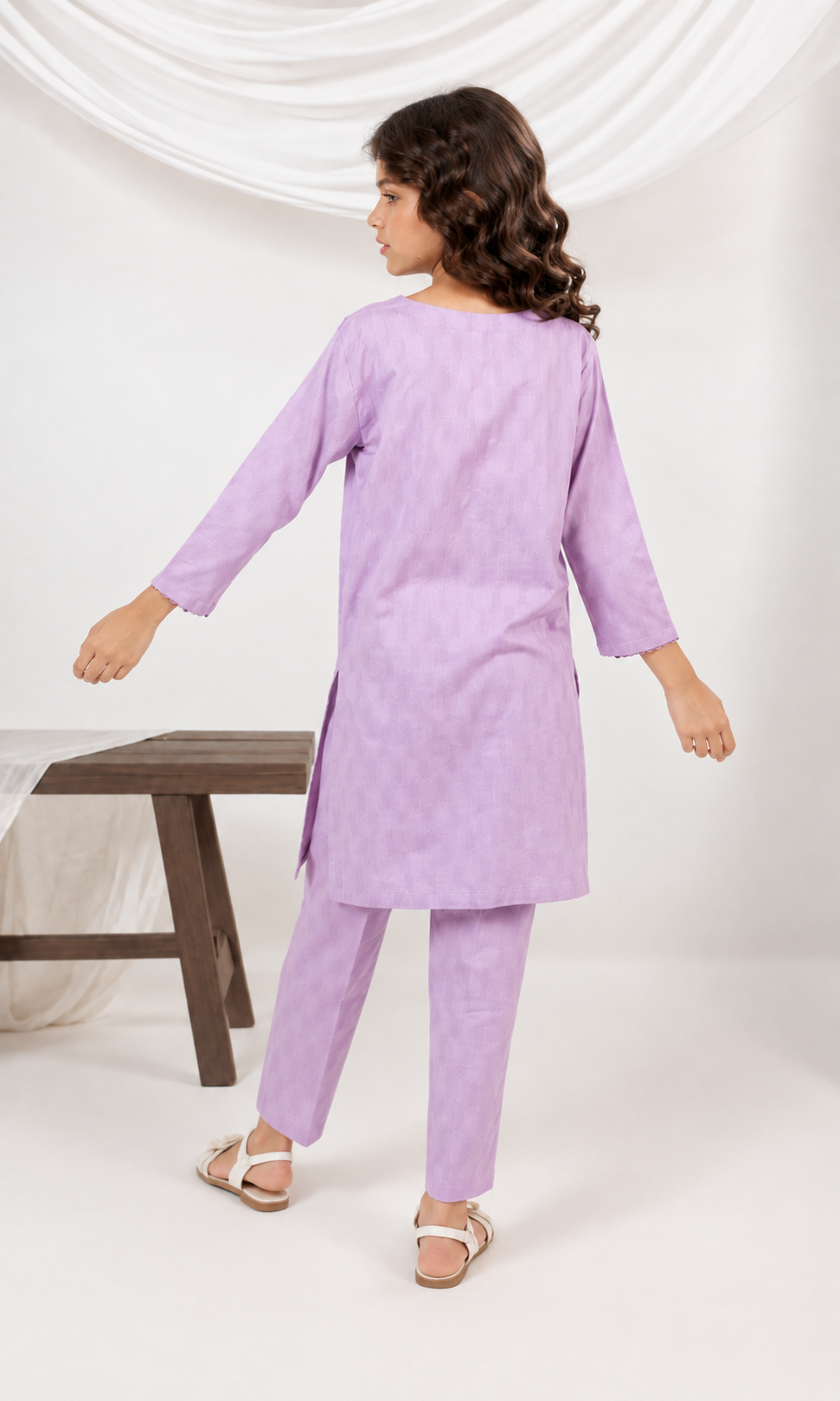 Girl's Stitched Jacquard 2 PCs