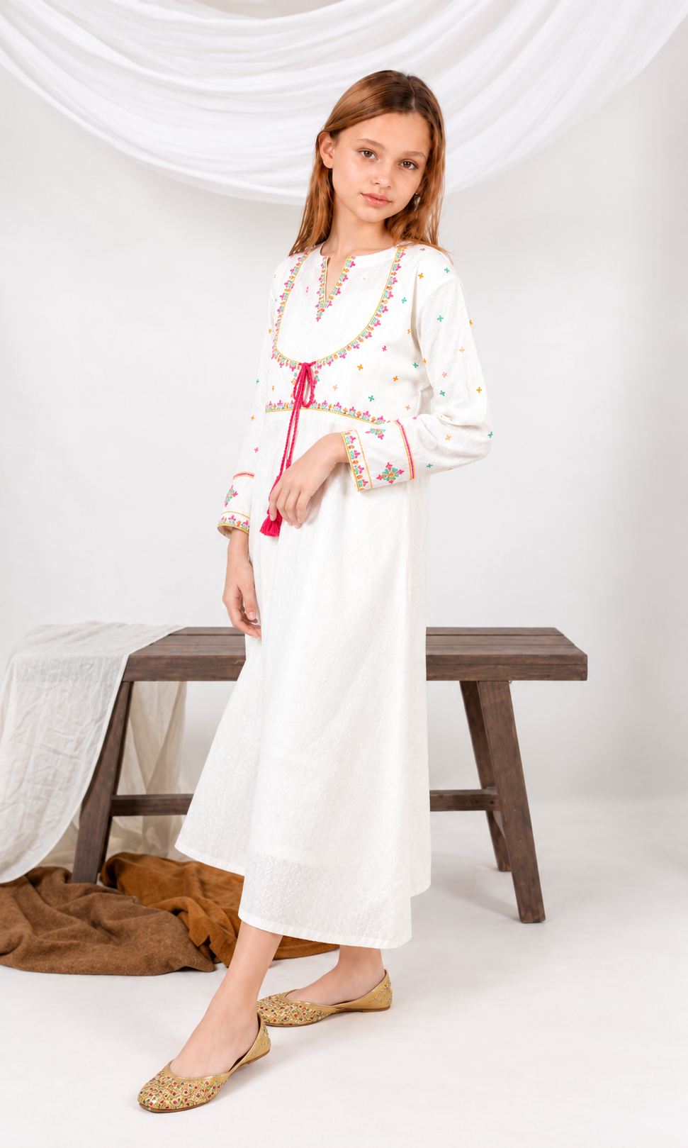 Girl's Stitched Lawn Frock