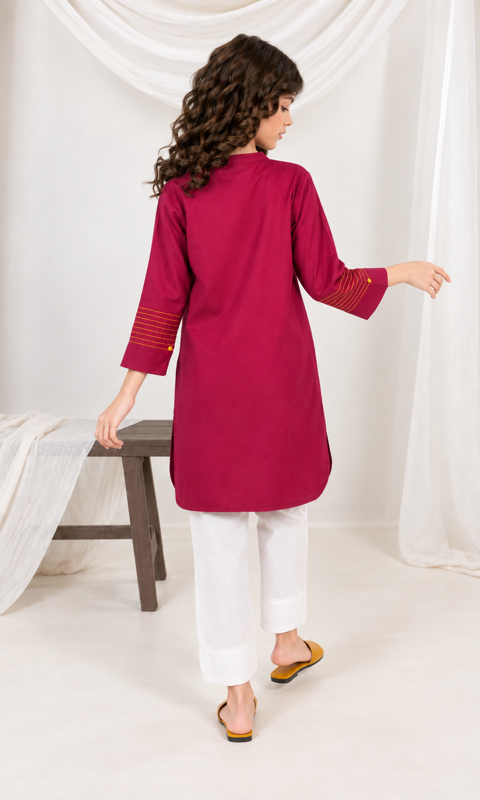 Girl's Stitched Dobby Kurti