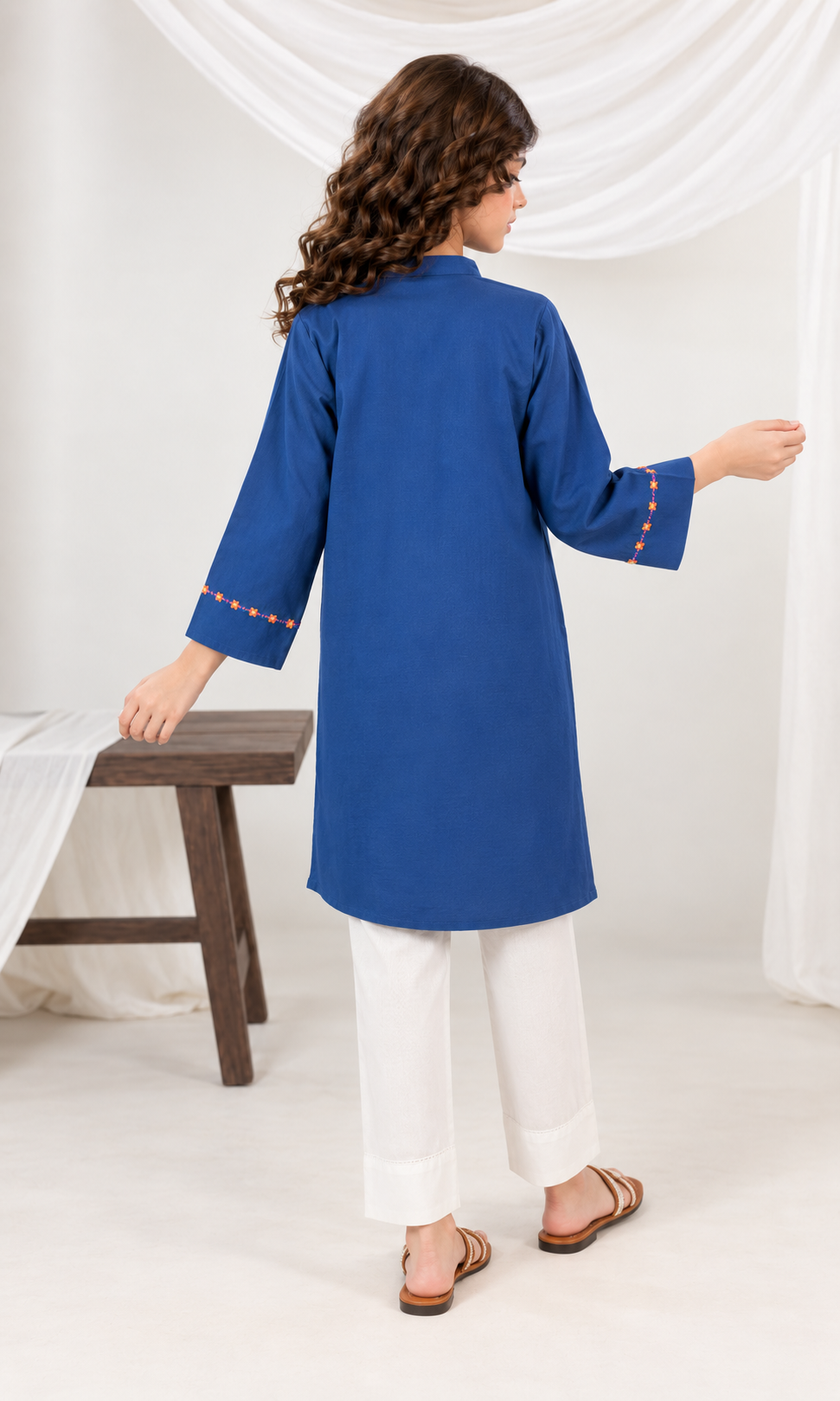 Girl's Stitched Dobby Kurti