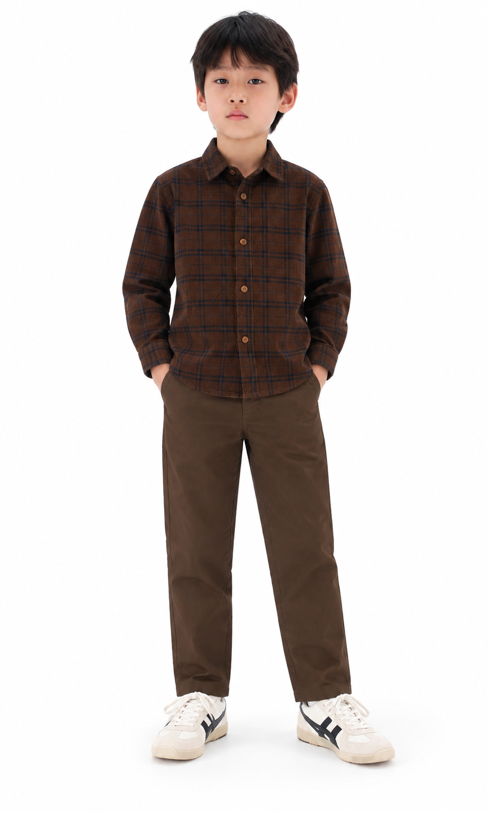Boys Chino Pant - Coffee