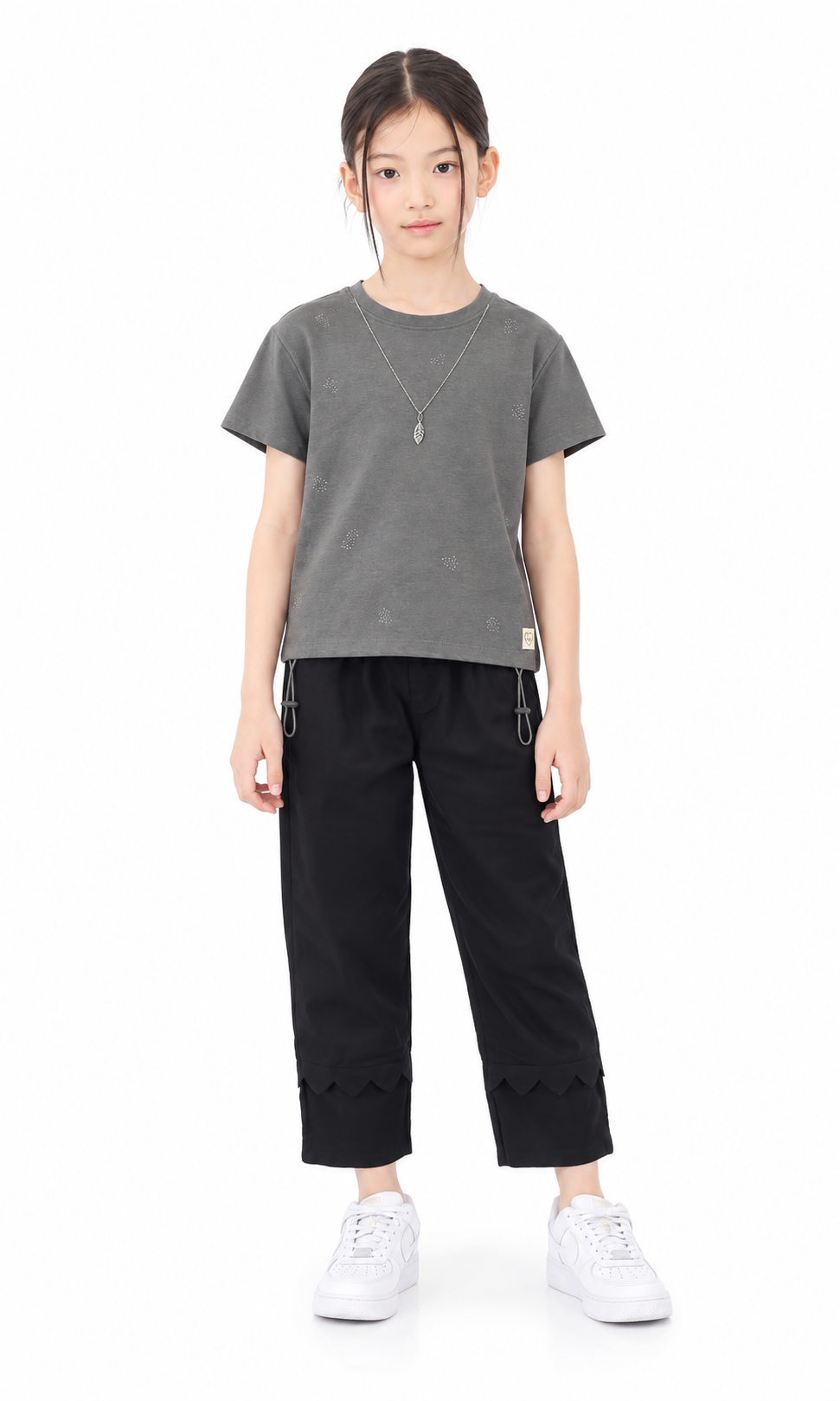 Girls Plain Trouser - Black