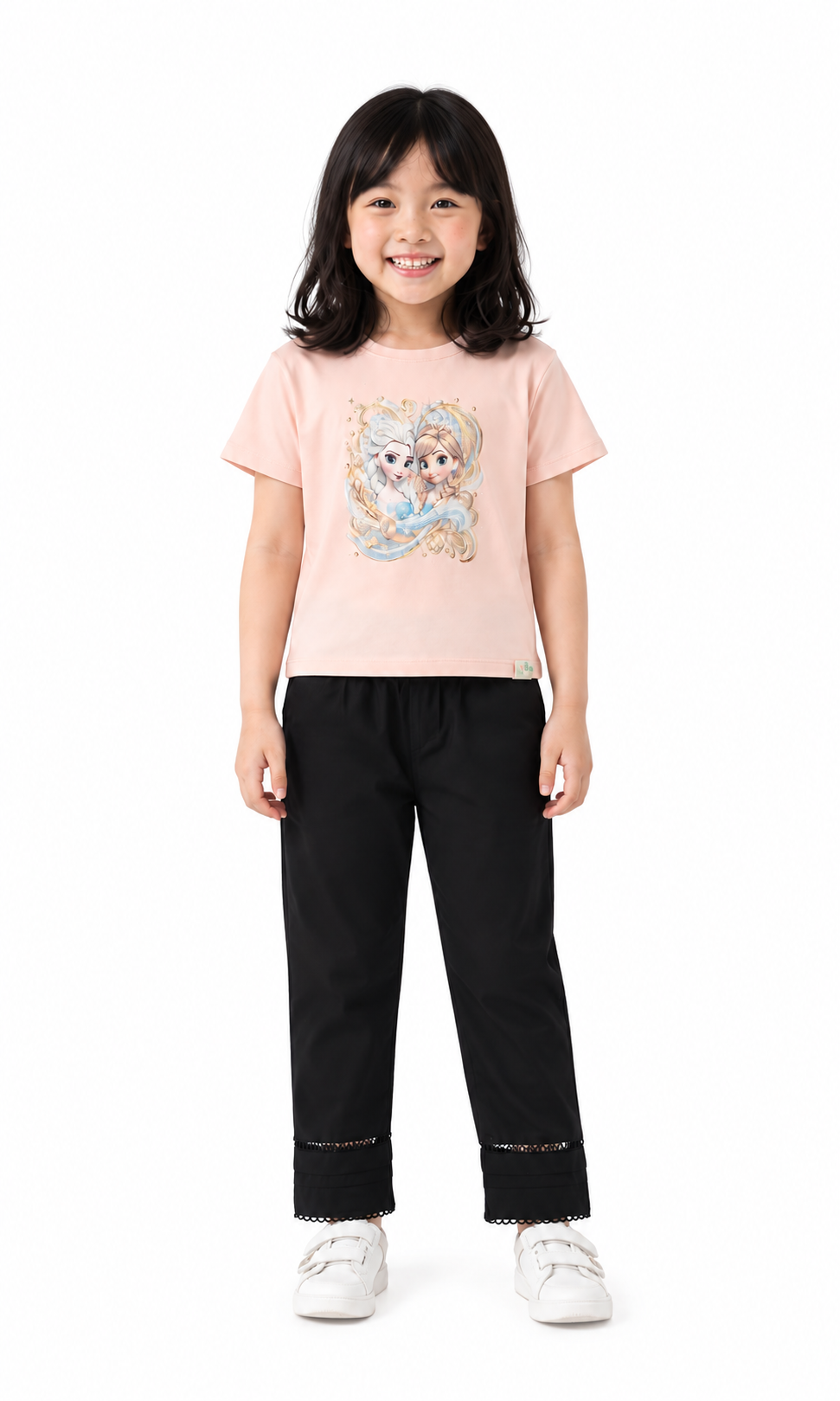 Girls Plain Trouser - Black