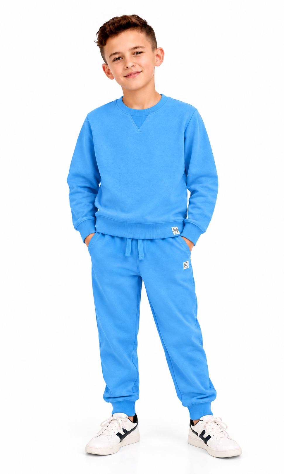 Boys 2 Pcs Track Suit - Sky Blue