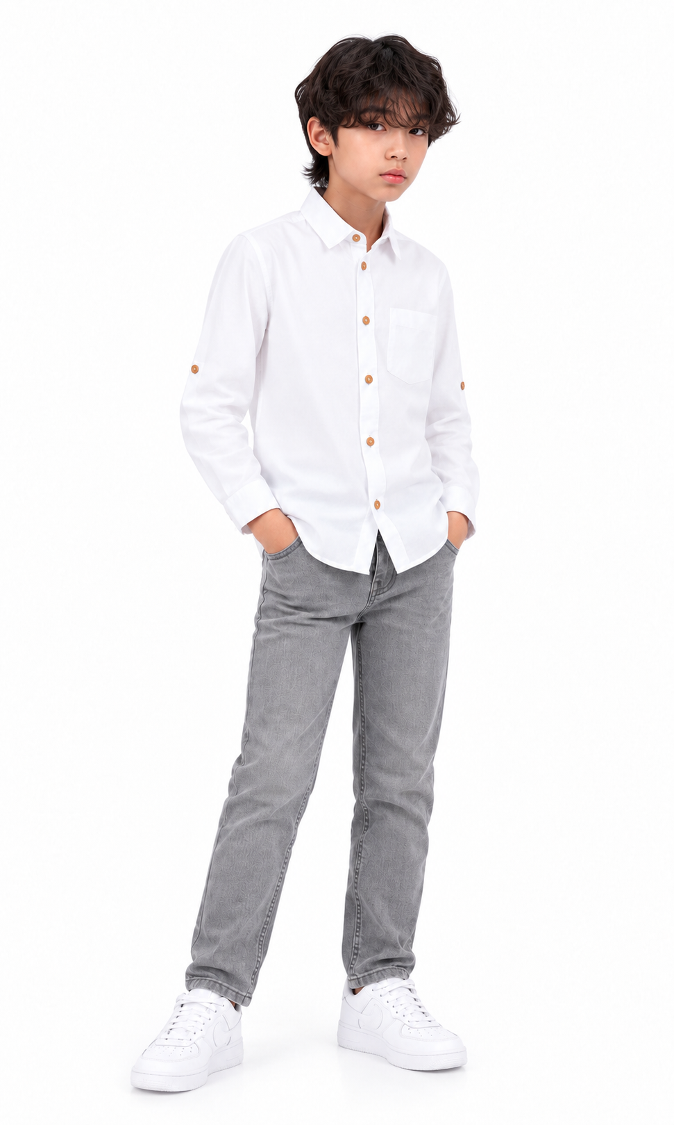 Boy's Sweat Pants Grey