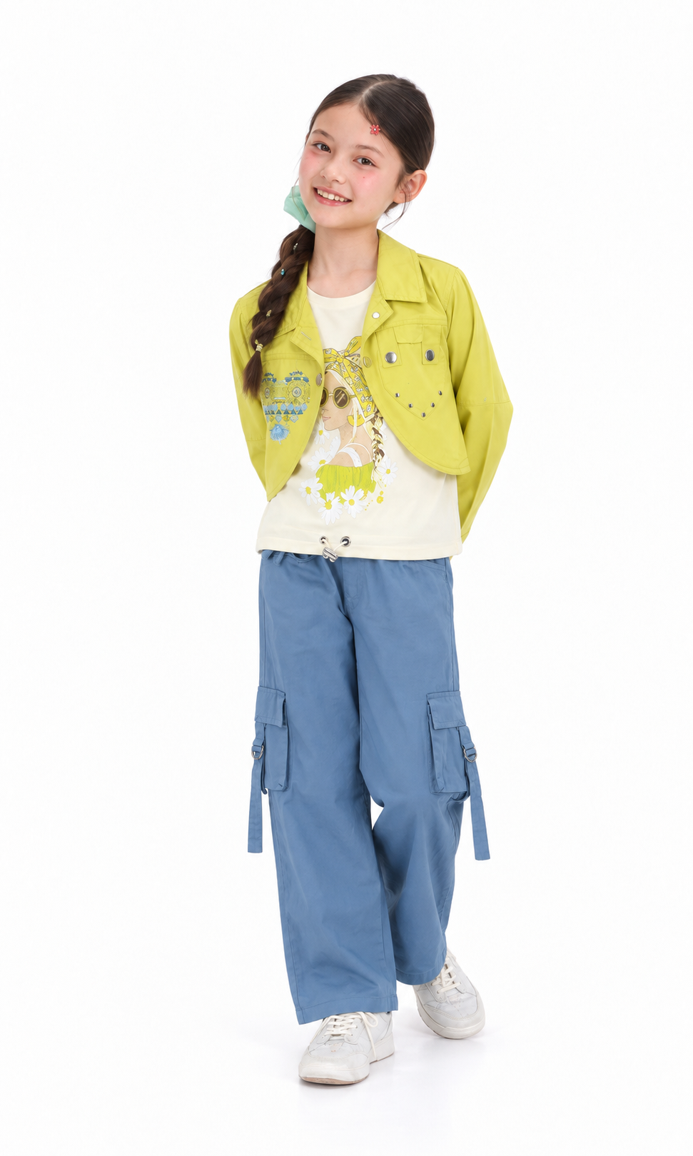 Girl's 3 PCs Suit - Yellow