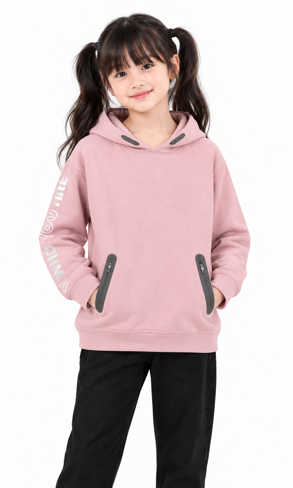 Girl's Hooded Sweatshirt Pink