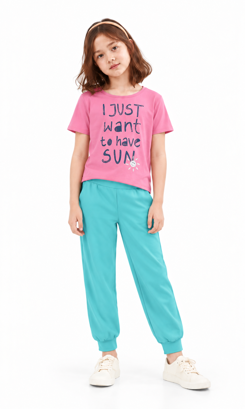 Girl's Trousers Sky Blue