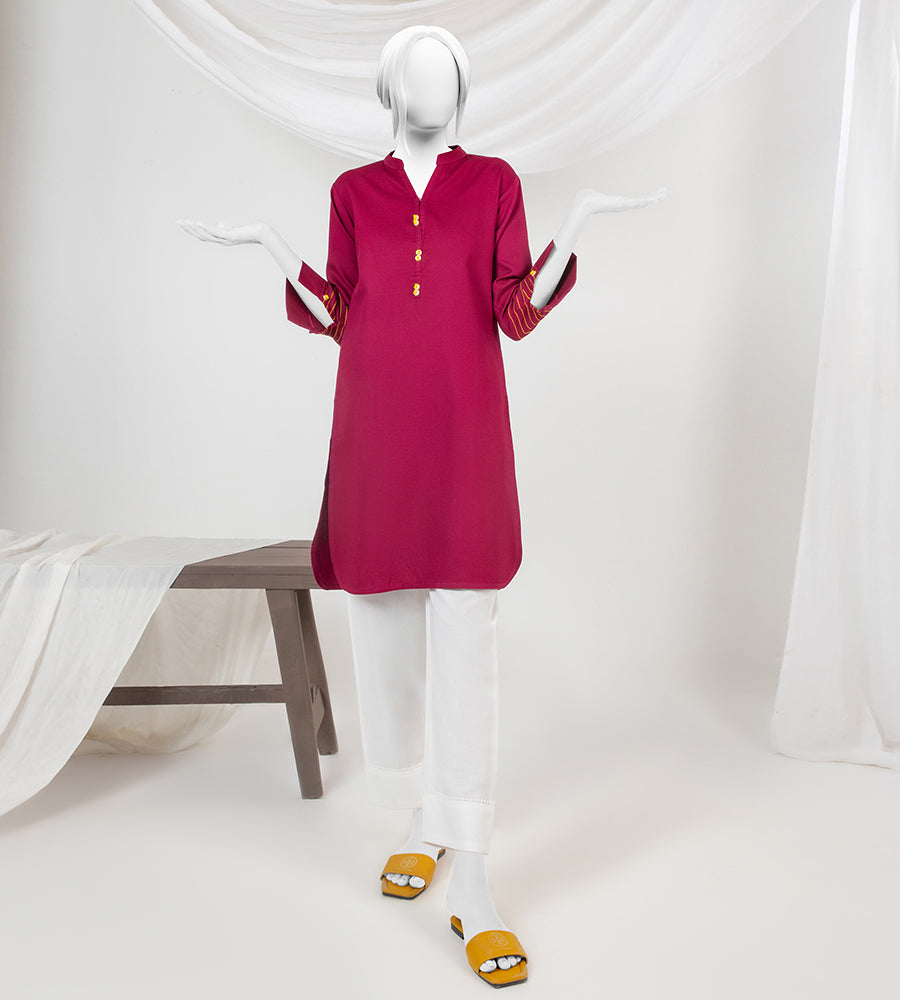 Girl's Stitched Dobby Kurti