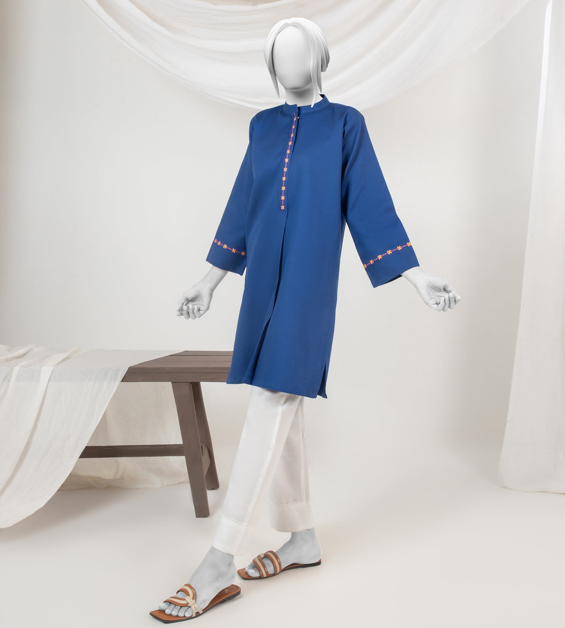 Girl's Stitched Dobby Kurti