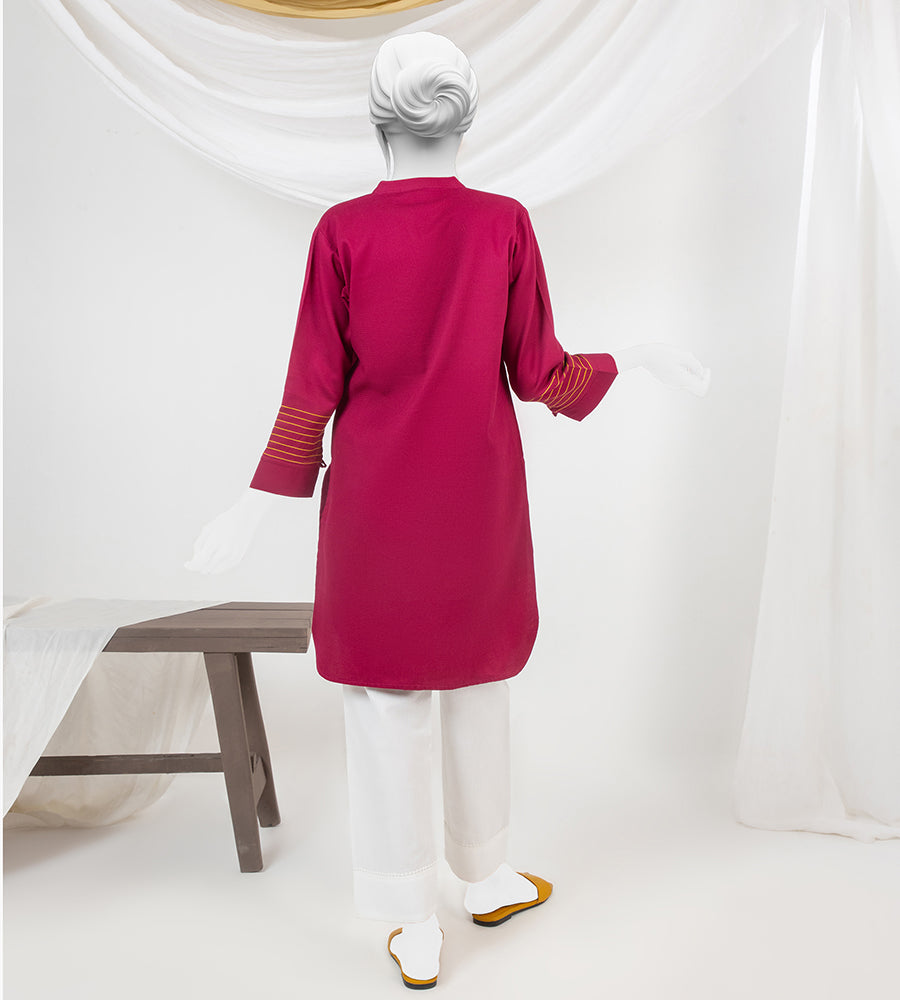 Girl's Stitched Dobby Kurti