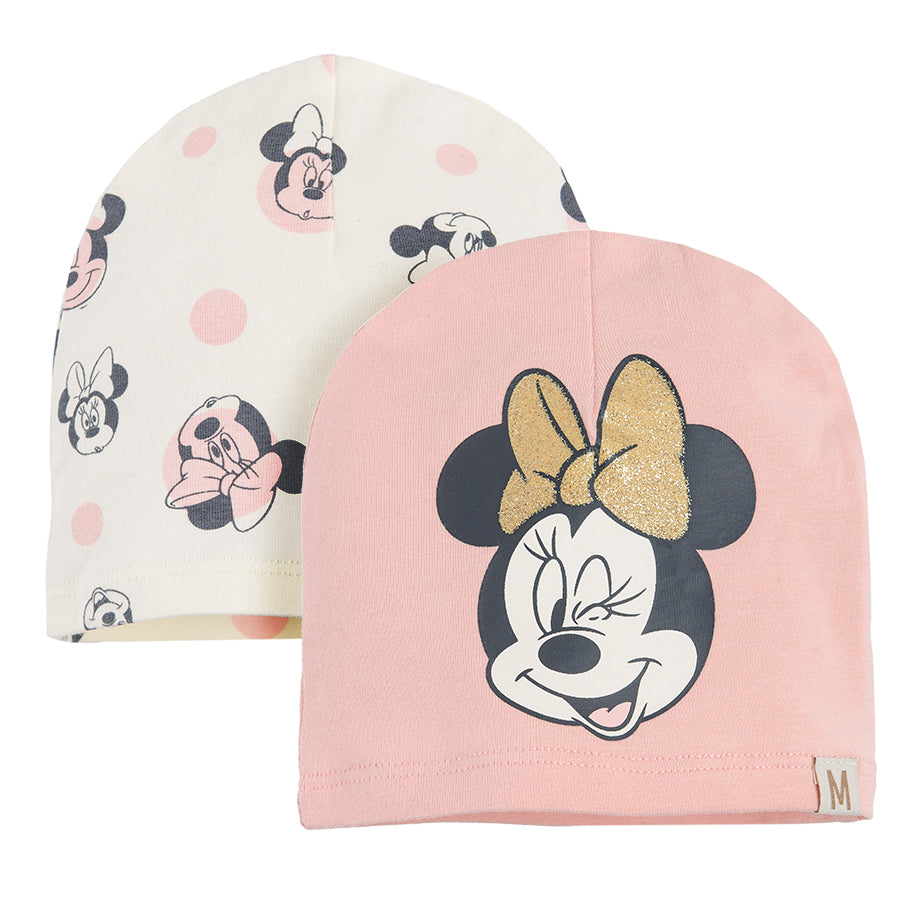Girl's Hat Pink Ecru Minnie Mouse Set 2 Pcs CC LAG2501747 00