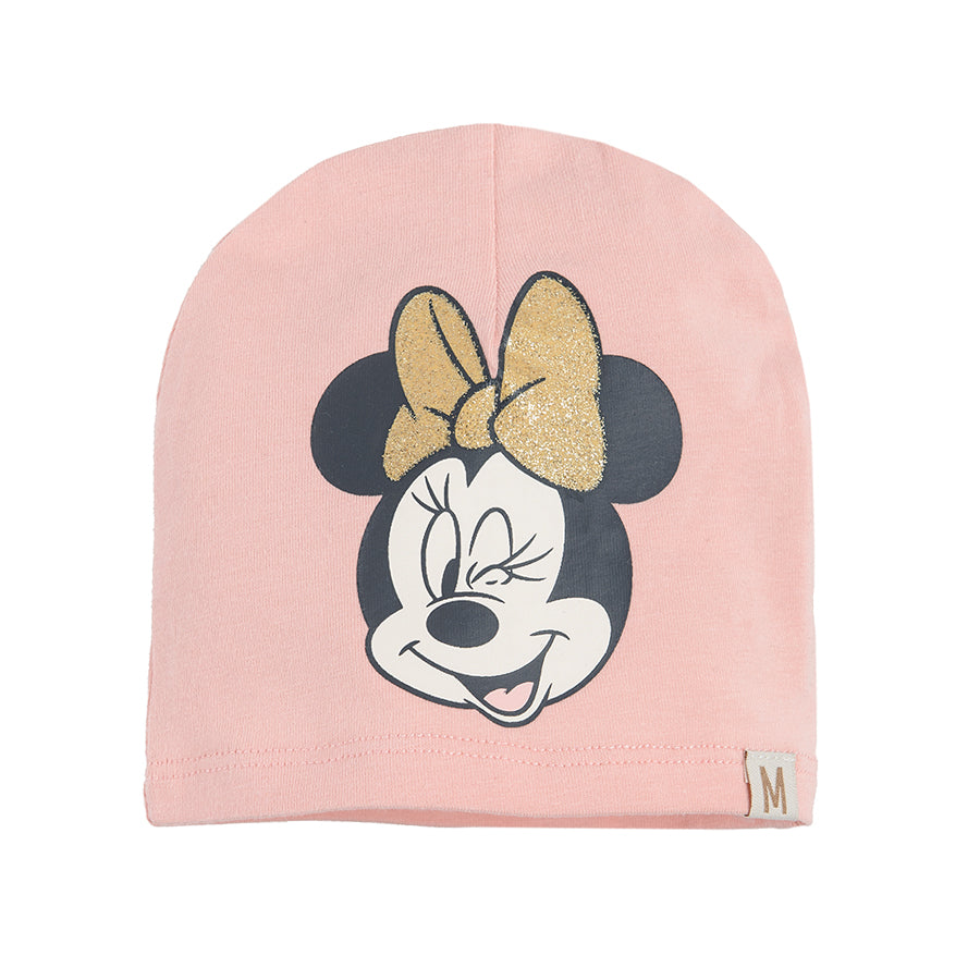 Girl's Hat Pink Ecru Minnie Mouse Set 2 Pcs CC LAG2501747 00