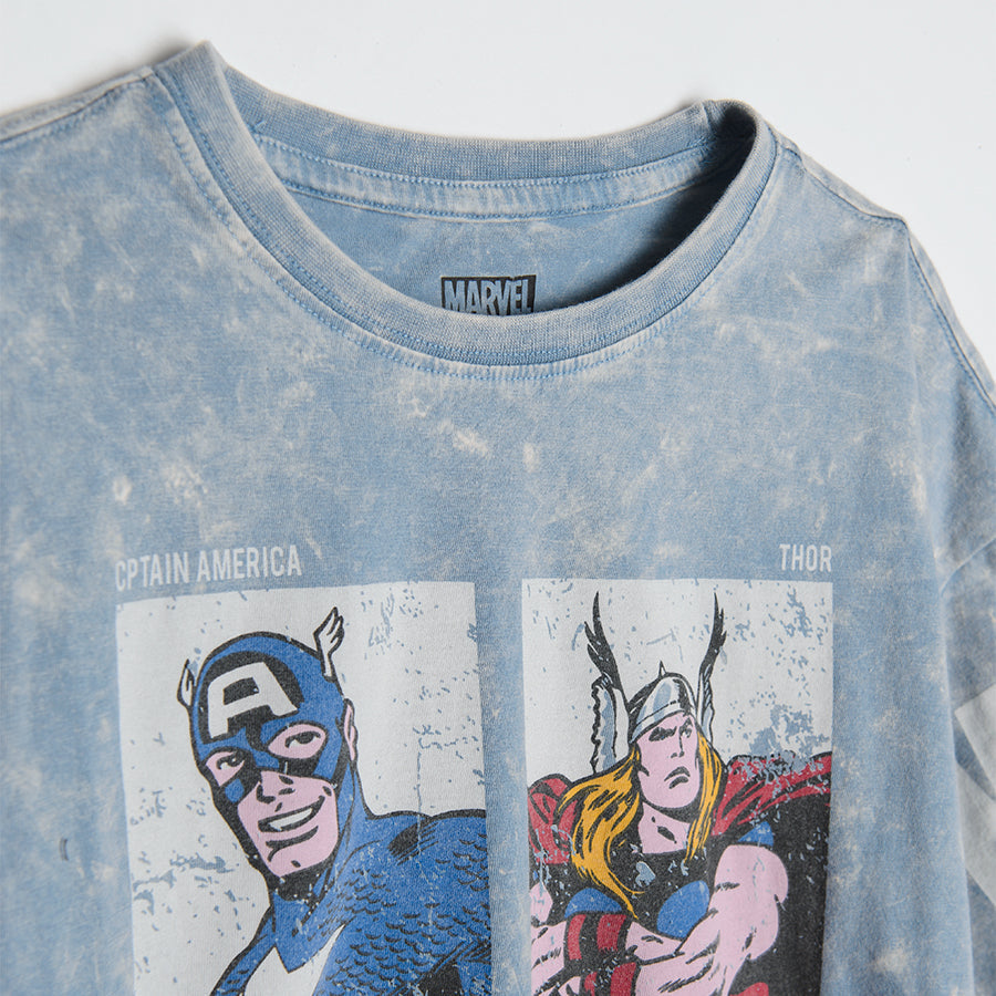 Boy's T-shirt, oversize, blue, Marvel Super Heroes