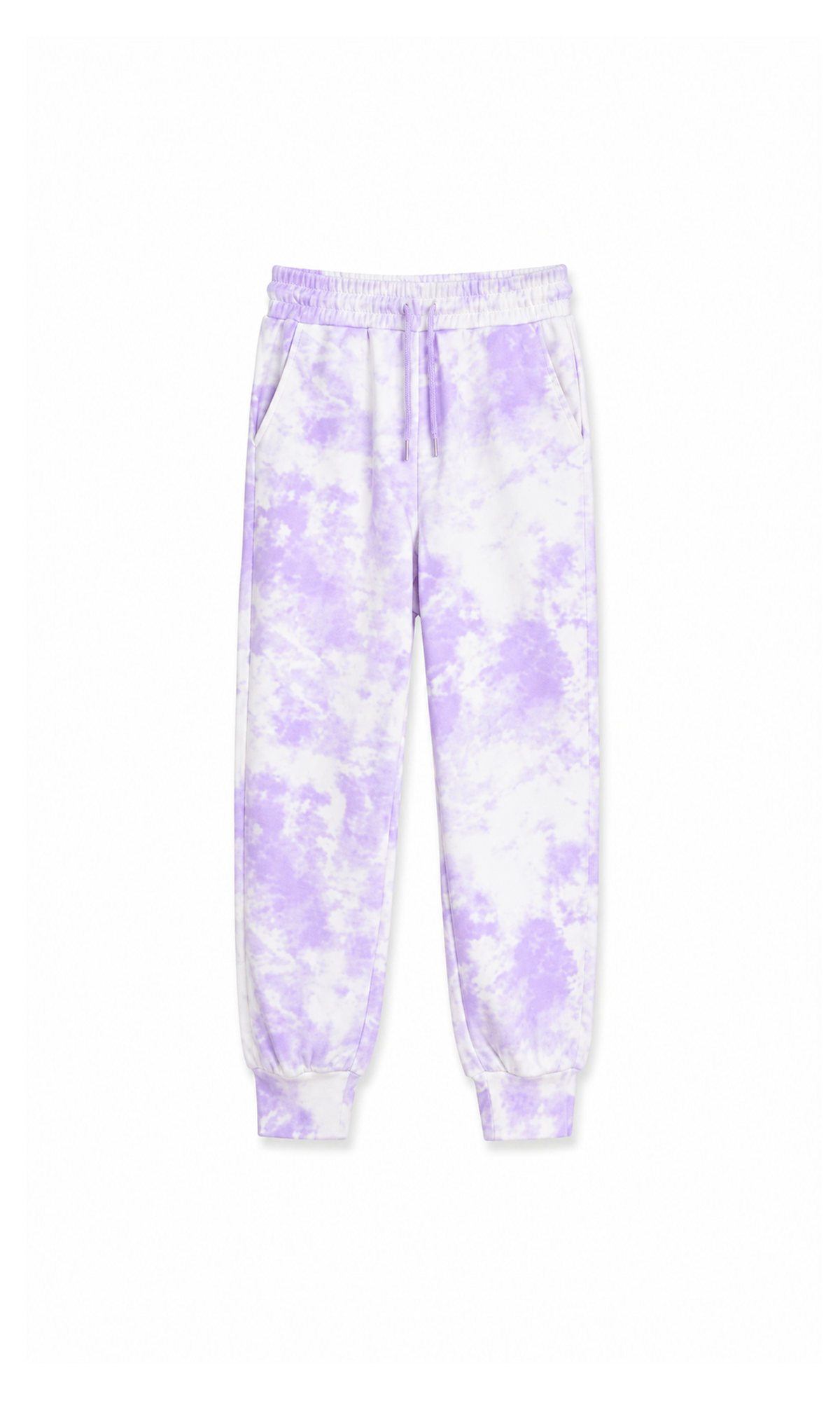 Girl's Sweatpants White And Purple