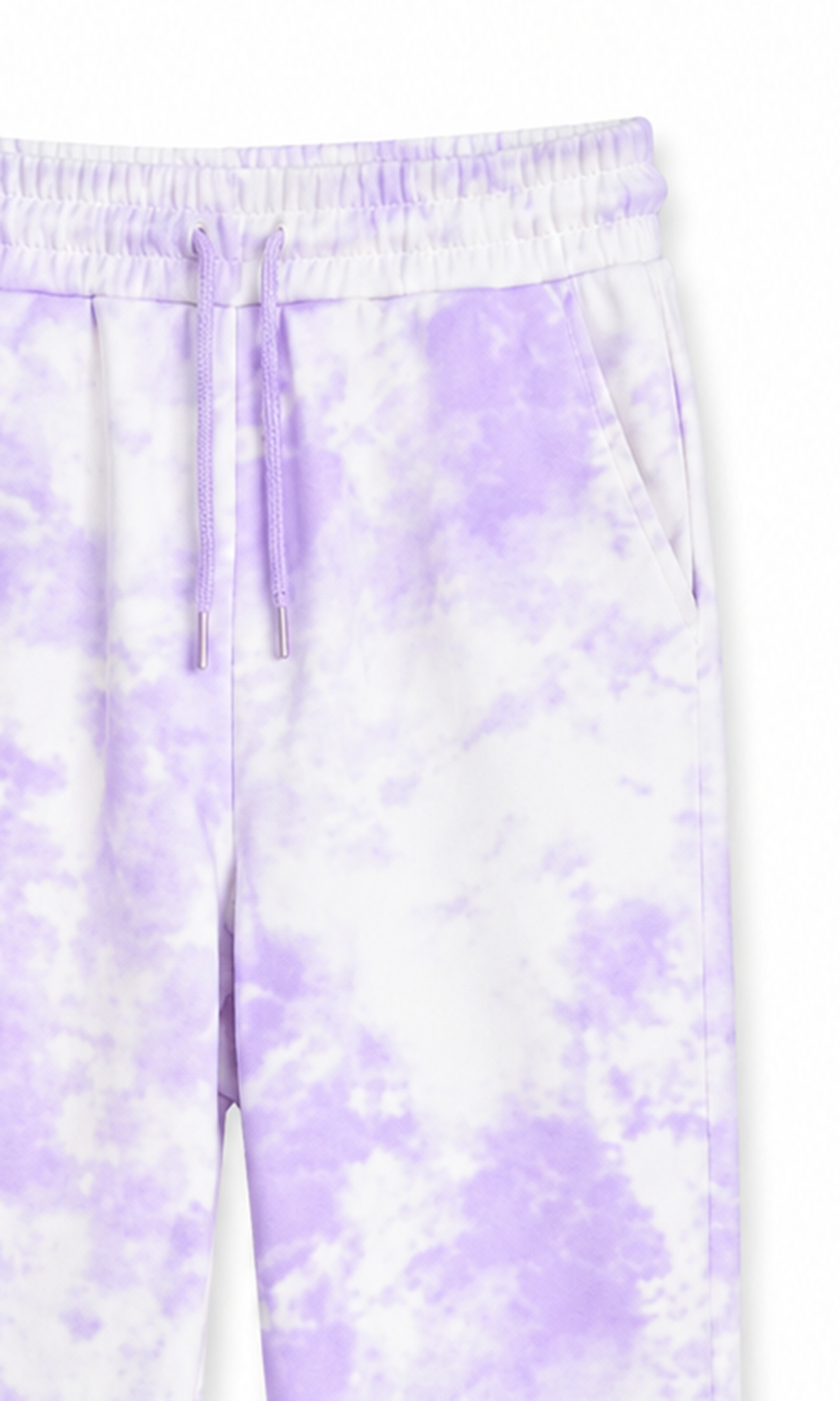 Girl's Sweatpants White And Purple