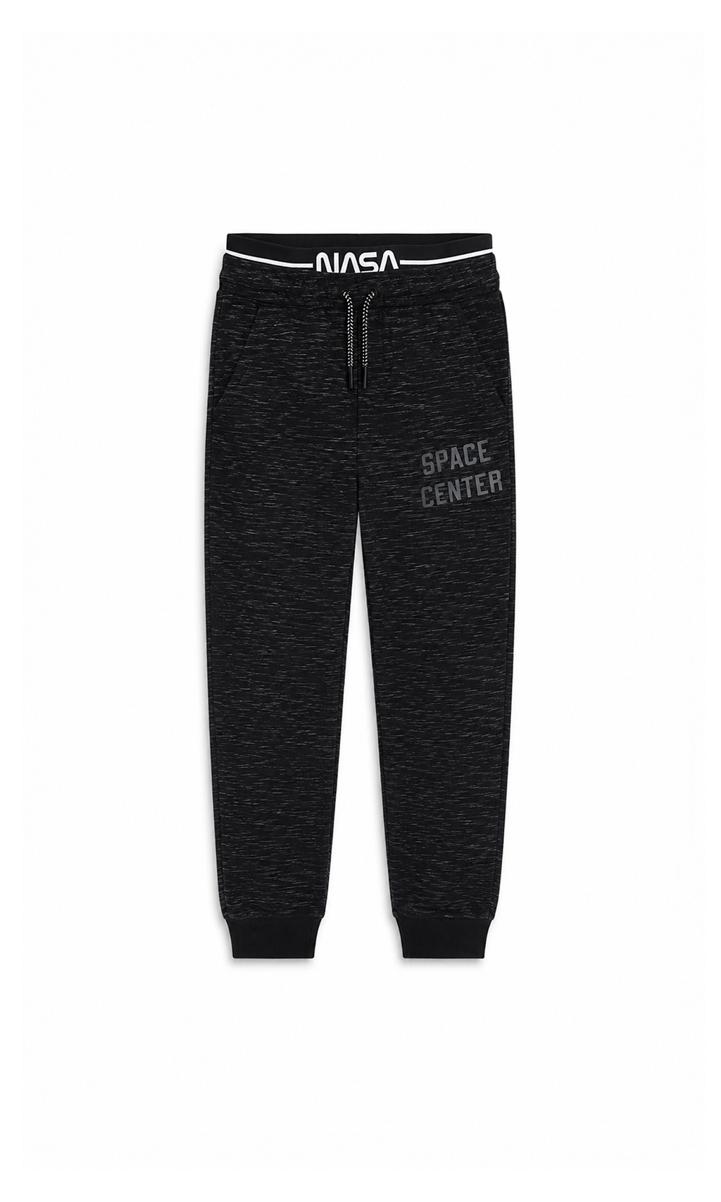 Boy's Sweat Pants Slim Fit Black NASA