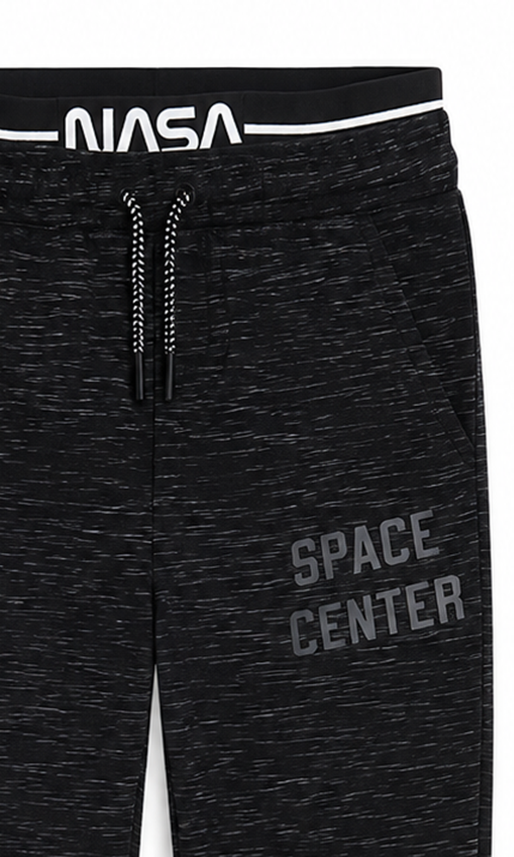 Boy's Sweat Pants Slim Fit Black NASA