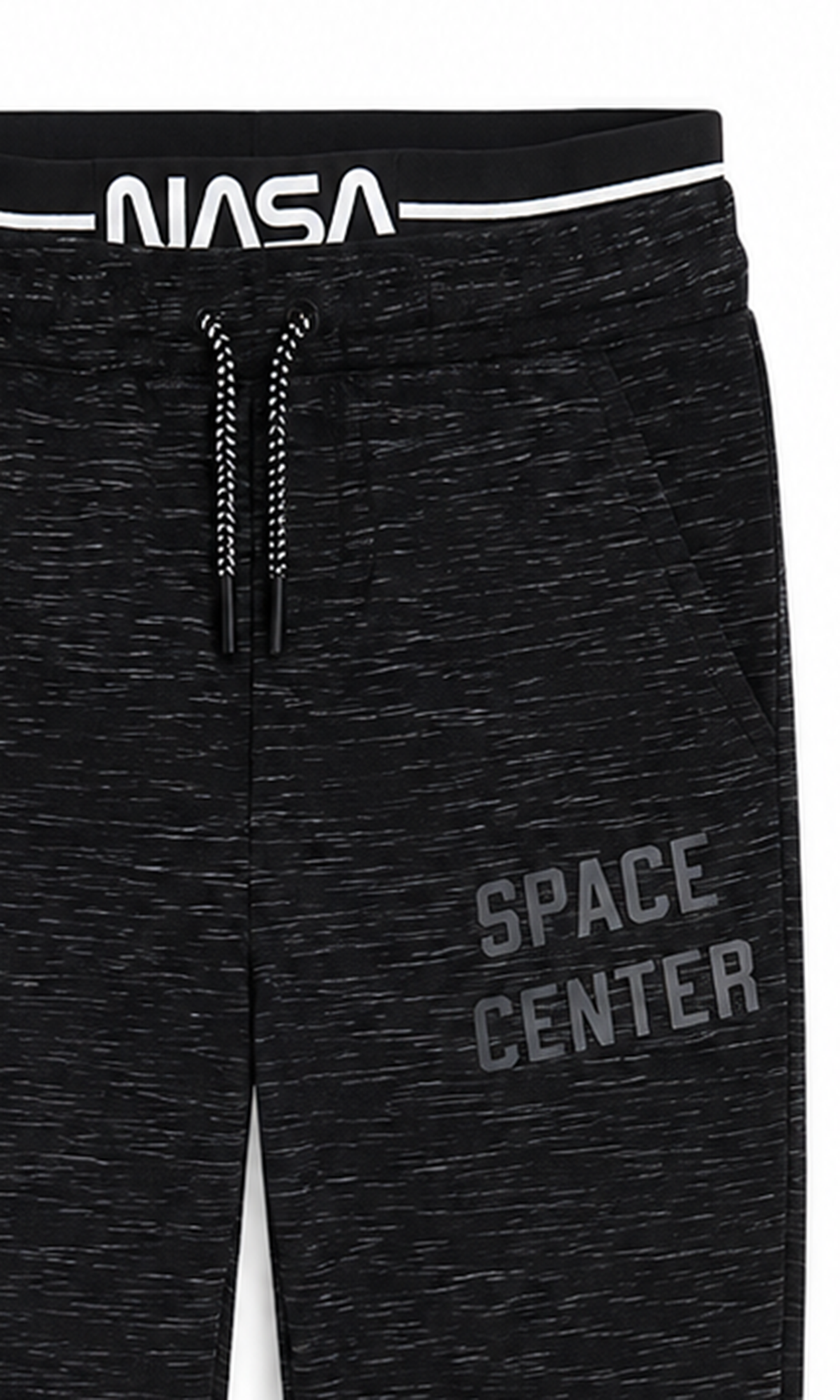 Boy's Sweat Pants Slim Fit Black NASA