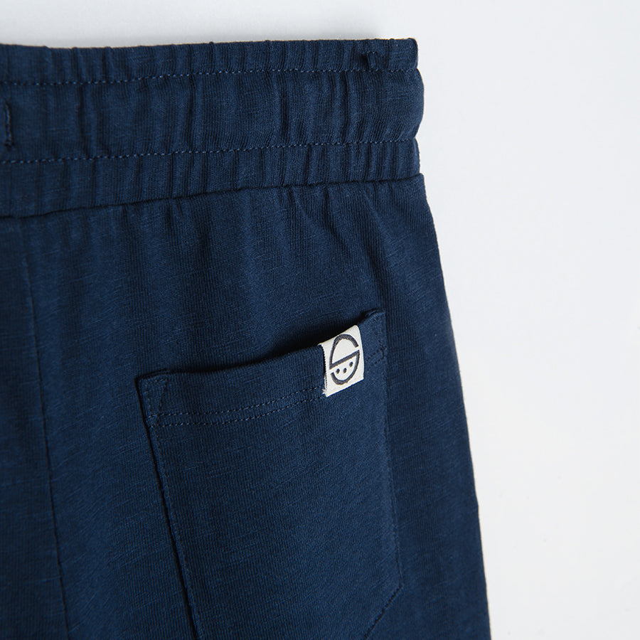 Boys Zipper Trousers Navy Blue